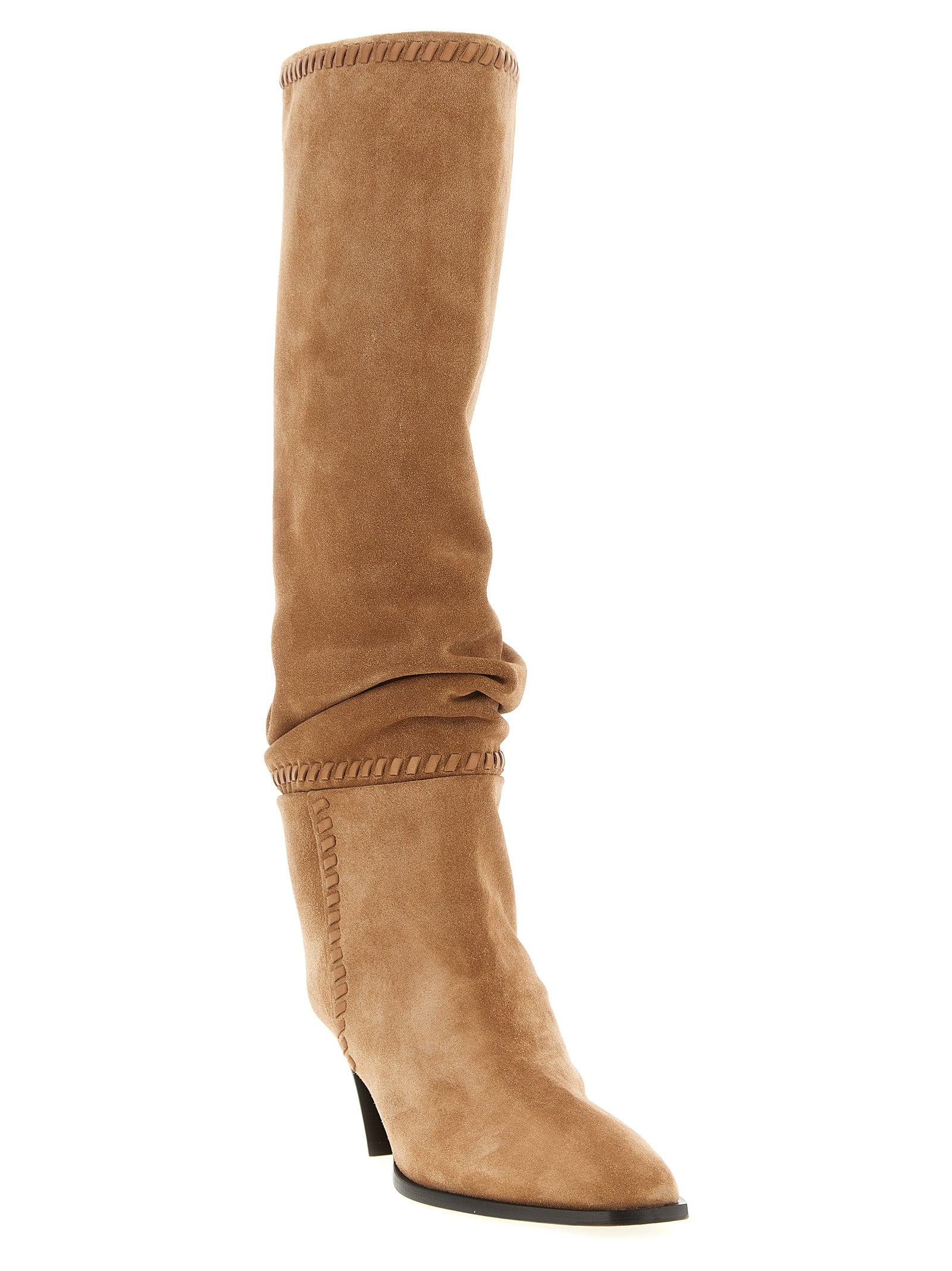 Jimmy Choo Beige Cuir Over The Knee