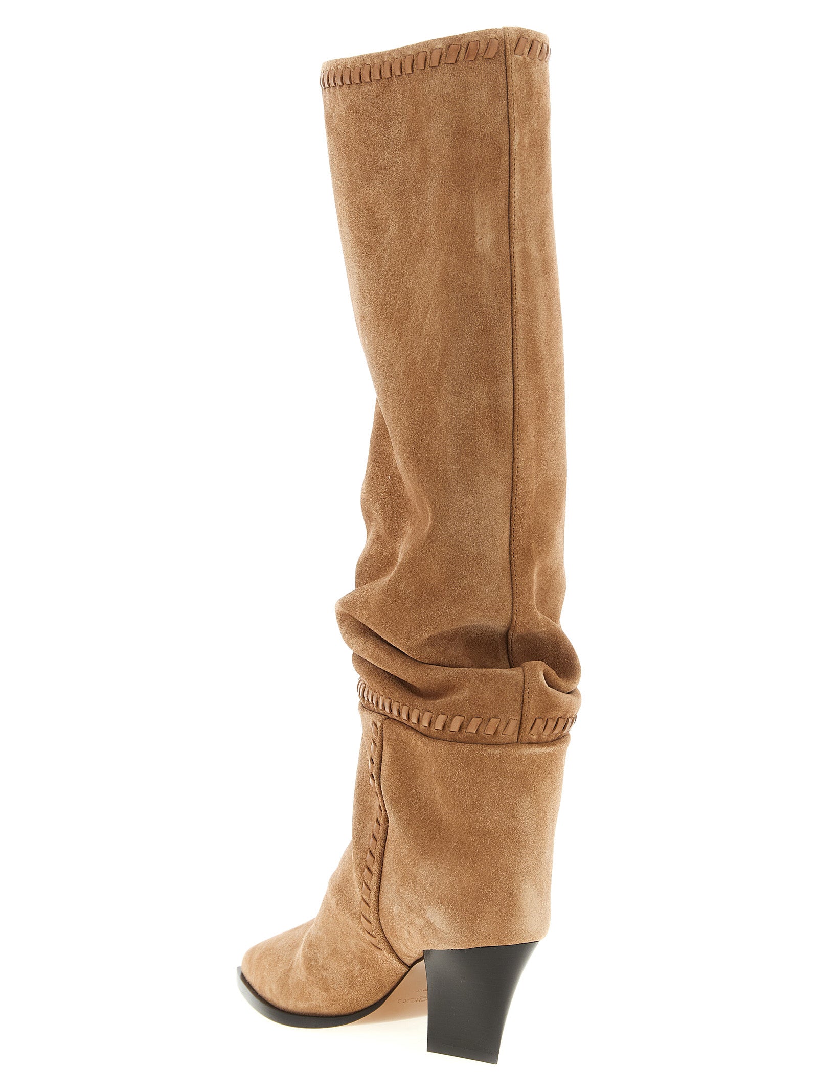 Jimmy Choo Beige Cuir Over The Knee