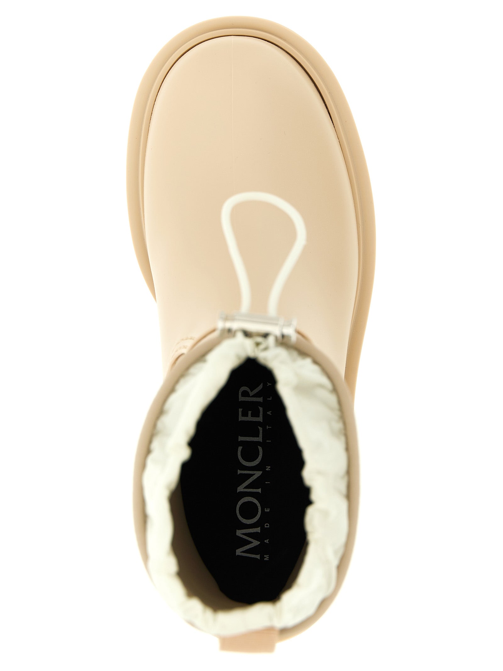 Moncler Beige PVC Ankle Boots
