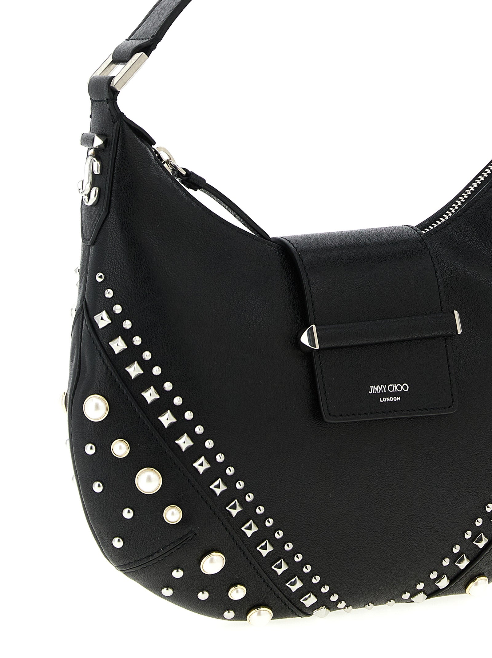 Jimmy Choo Schoudertas van wit lamsleer