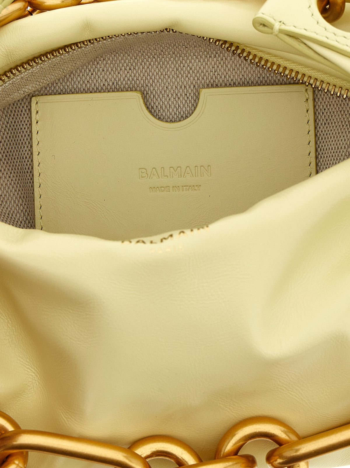 Balmain Tweekleurige handtas van kalfsleer