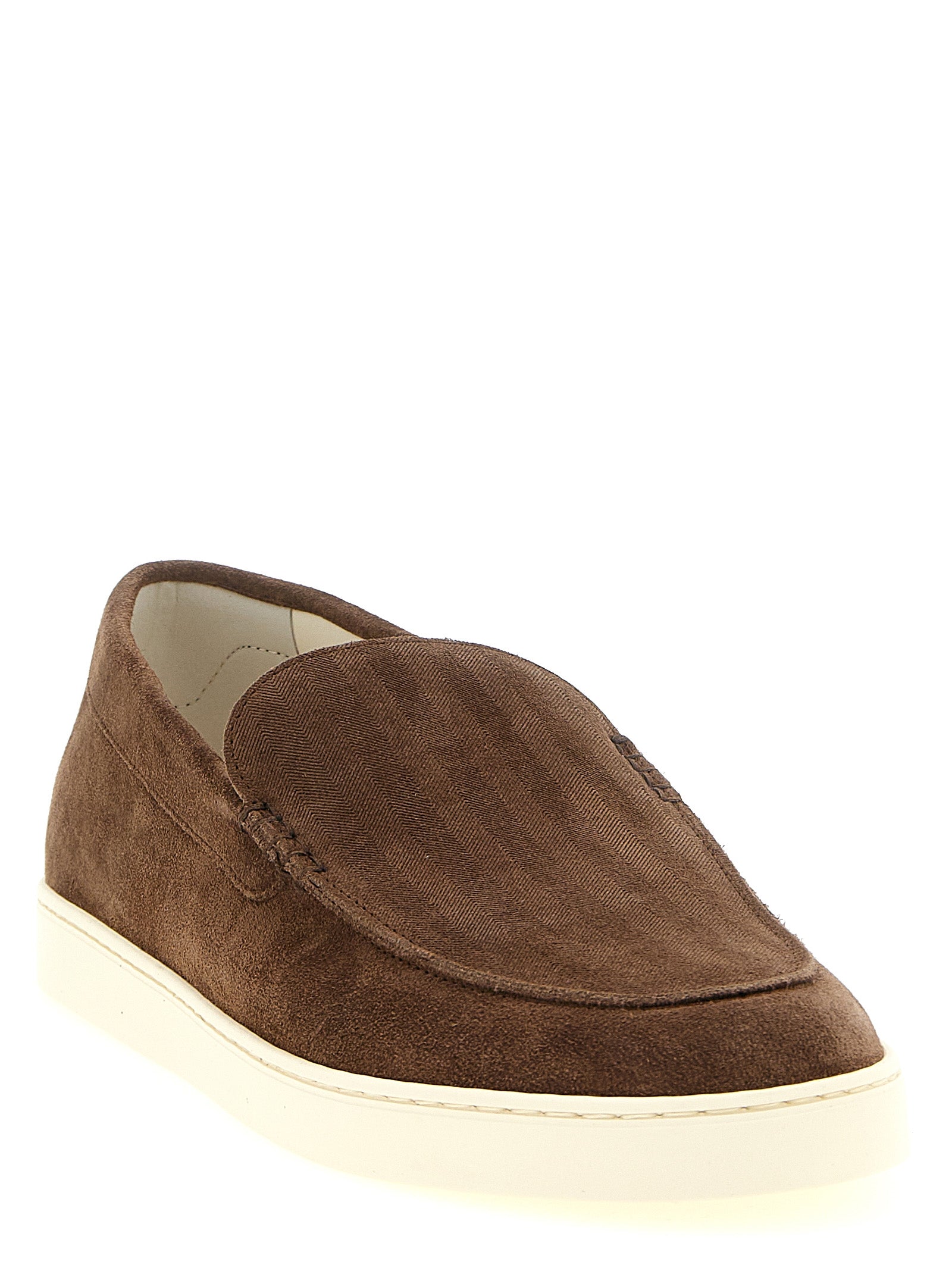 Brunello Cucinelli Bruine Kalfsleren Instapschoenen