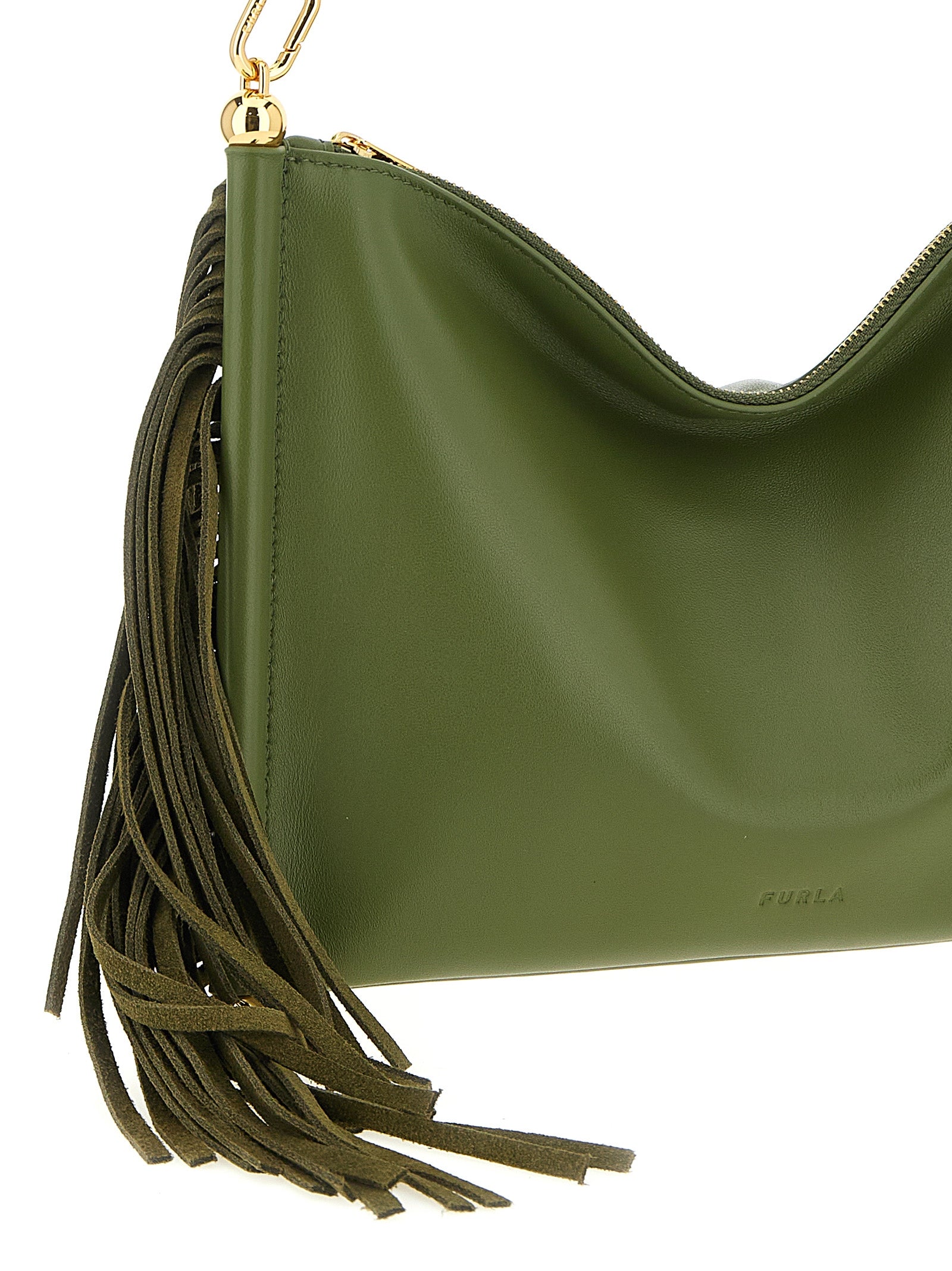 Furla Bicolor schoudertas van lamsleer