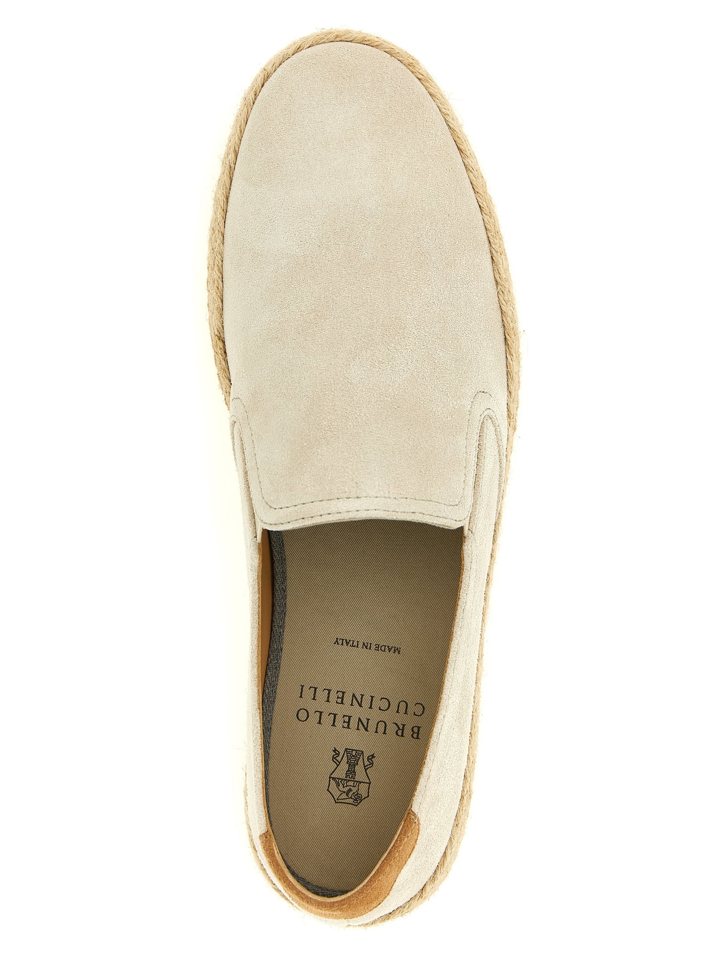 Brunello Cucinelli Gray Calfskin Espadrilles