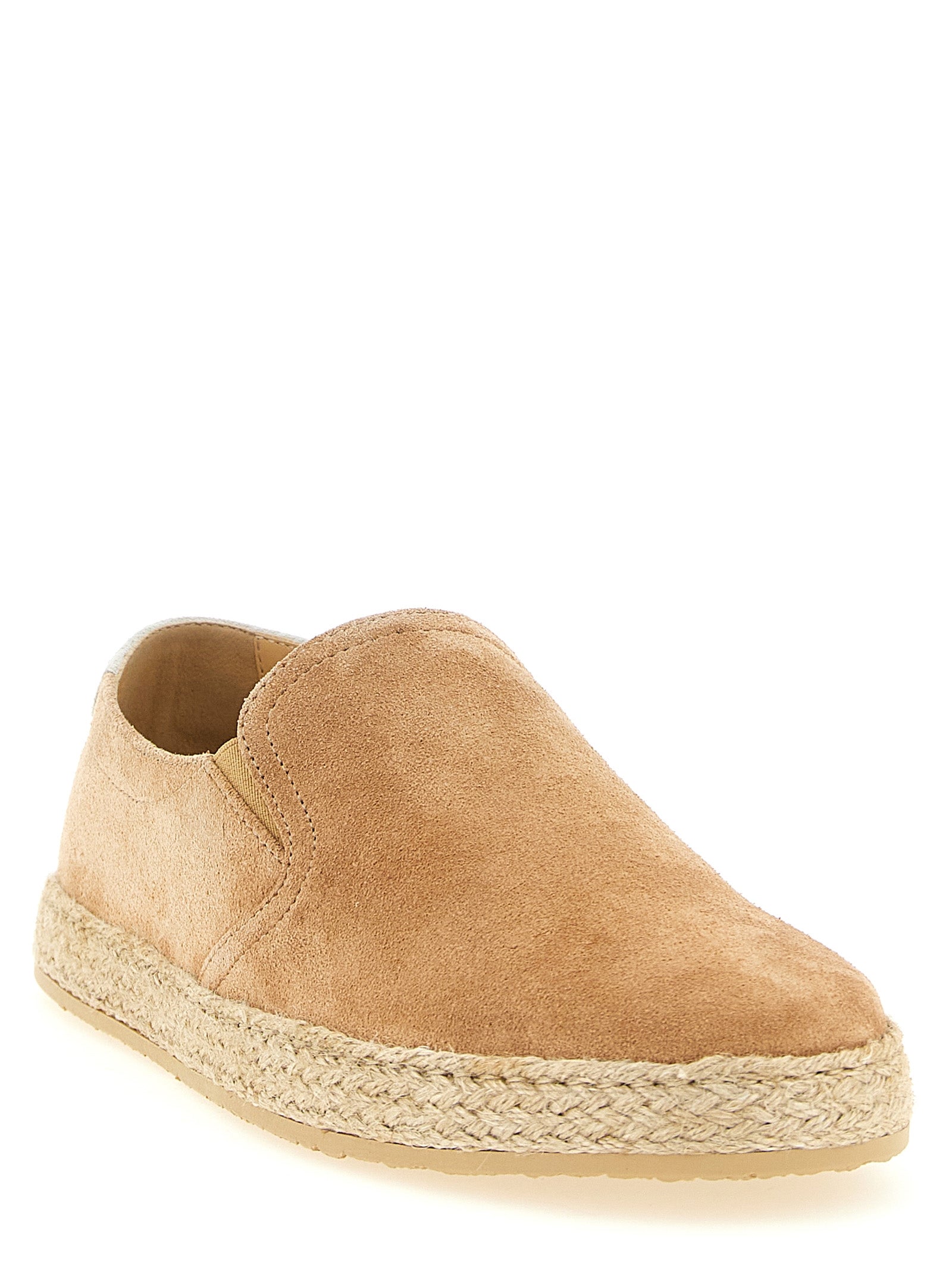 Brunello Cucinelli Beige Espadrilles van Kalfsleer
