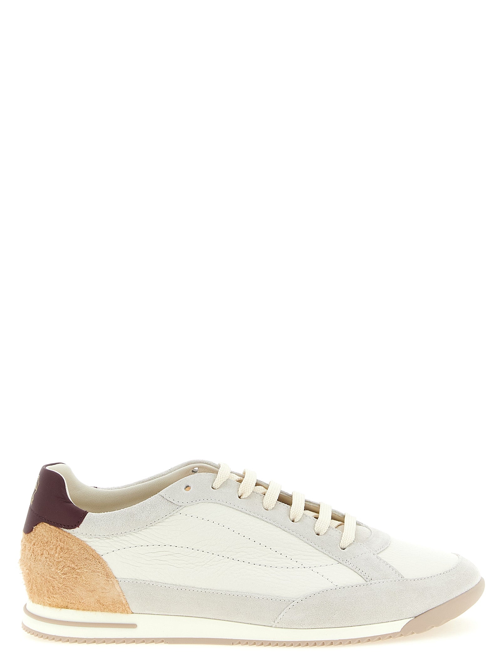 Brunello Cucinelli Beige Nubuckleren Lage Sneakers