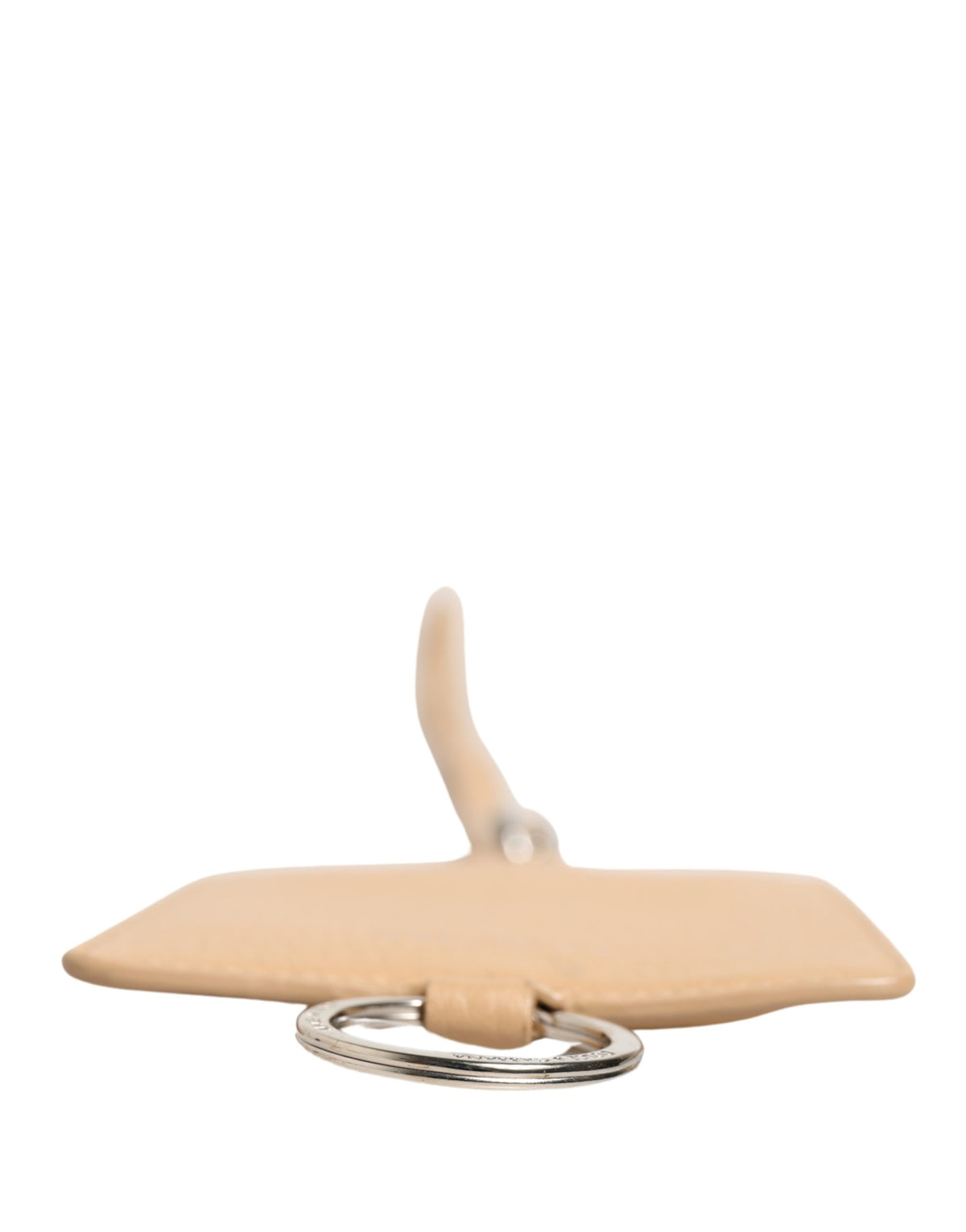 Dolce & Gabbana Beige Leren Portefeuille met Logo in Reliëf en Nekkoord