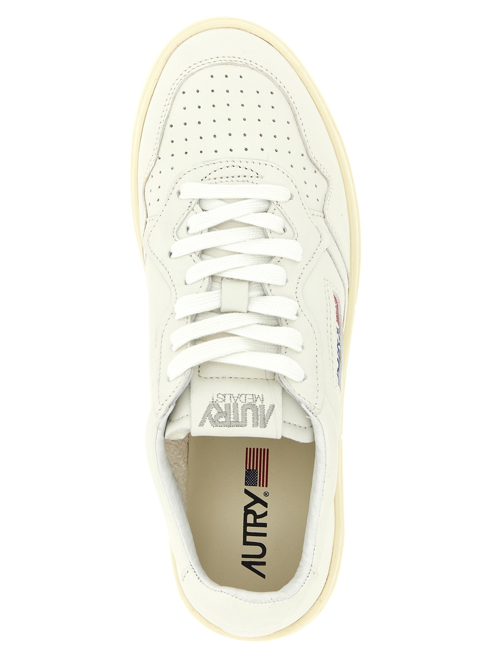 Autry Witte Leren Low Top Sneakers