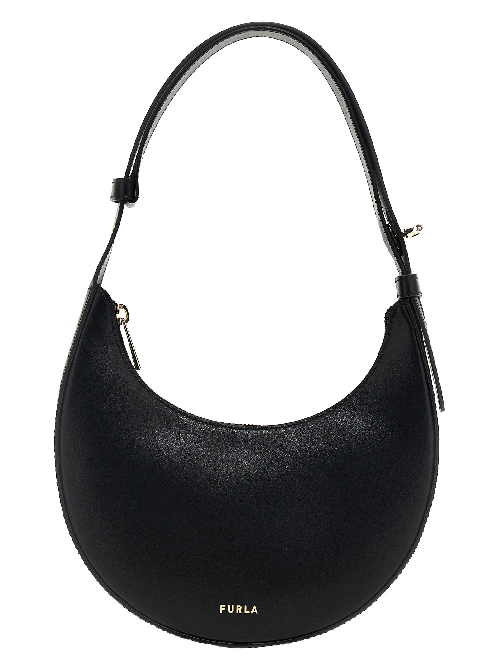 Sac bandoulière Furla en cuir de veau noir