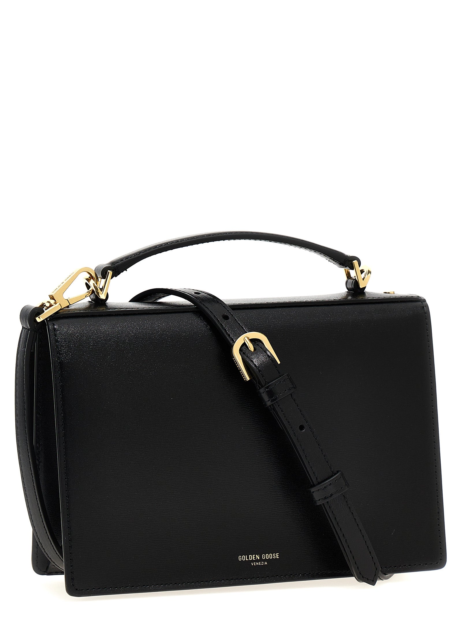 Sac à main Golden Goose en cuir de vachette noir