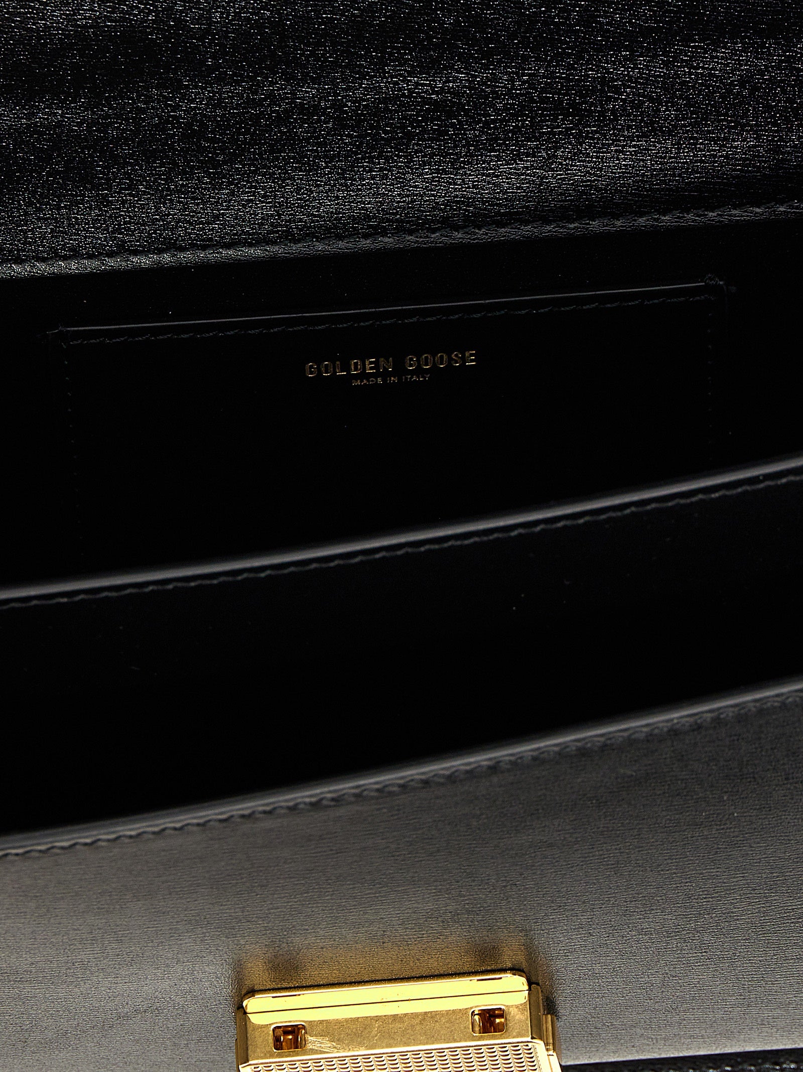 Sac à main Golden Goose en cuir de vachette noir