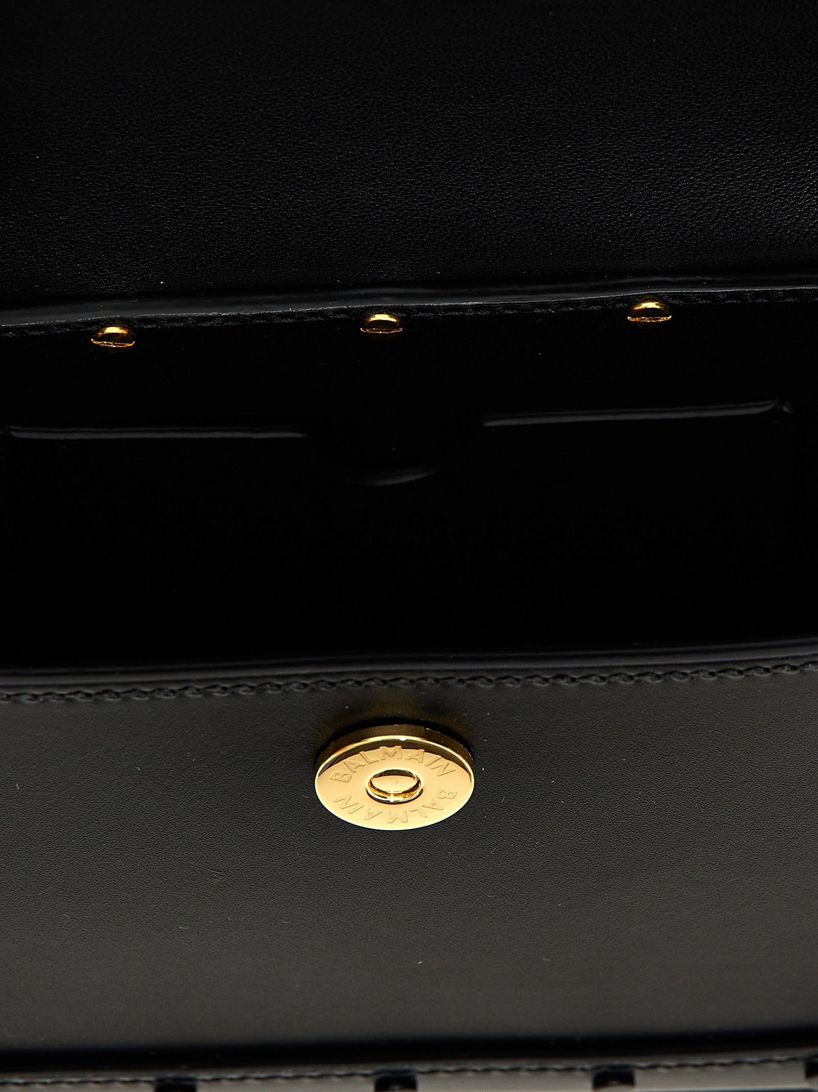 Balmain Zwarte Kalfsleren Handtas