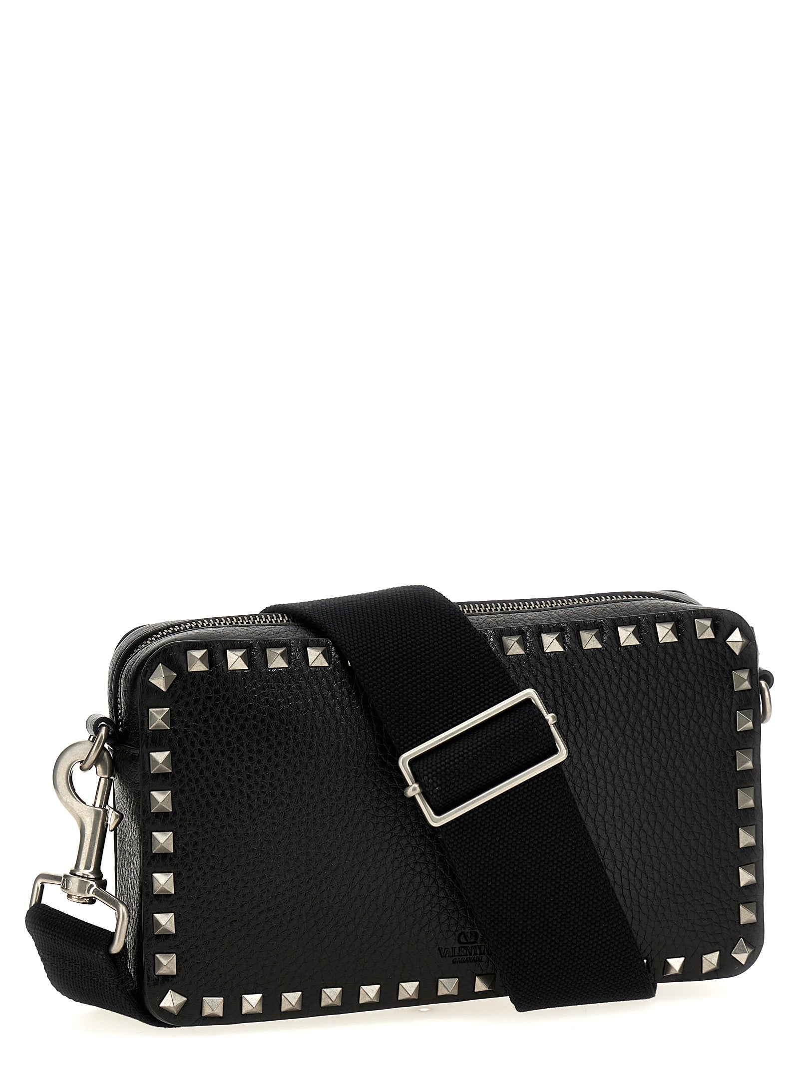 Valentino Garavani Zwarte Crossbody Tas van Kalfsleer