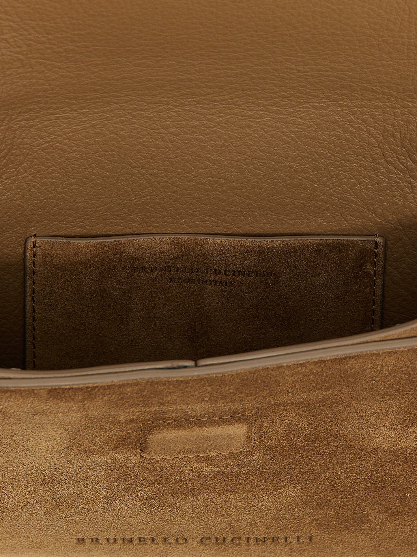 Brunello Cucinelli Brown Calfskin Clutch Bag