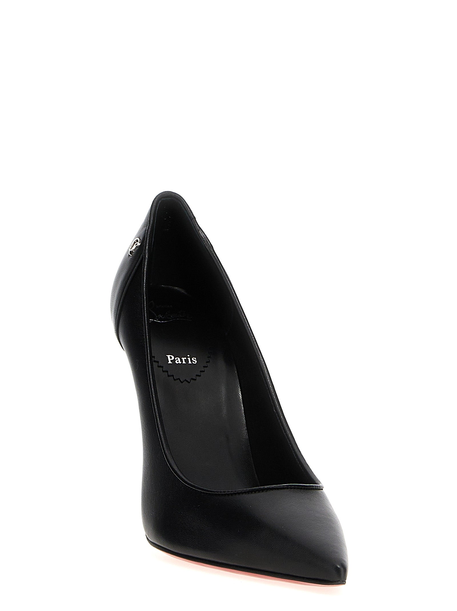 Christian Louboutin Black Nappa Leather / Bos Taurus Calf High Heel Pumps