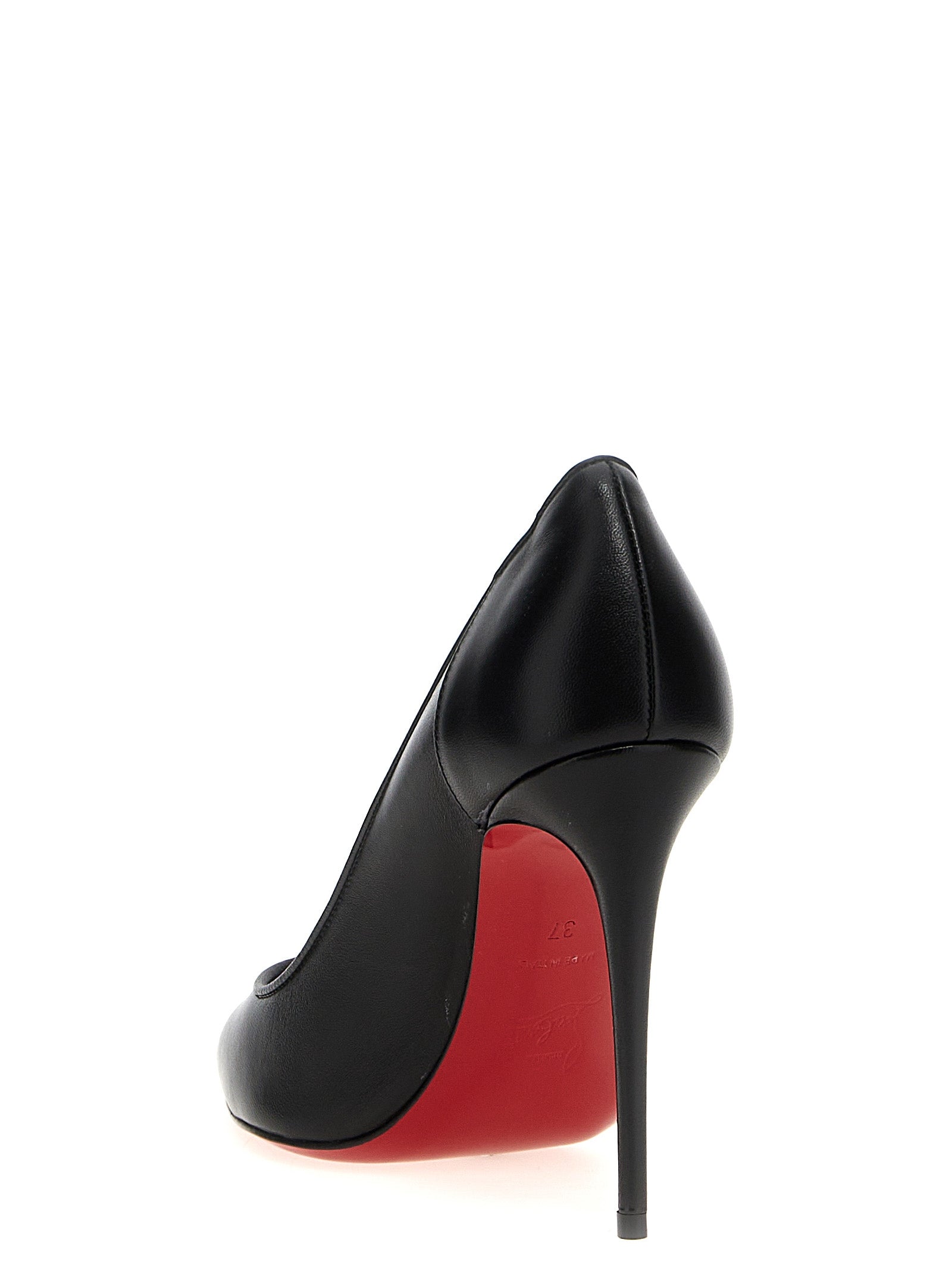 Christian Louboutin Black Nappa Leather / Bos Taurus Calf High Heel Pumps