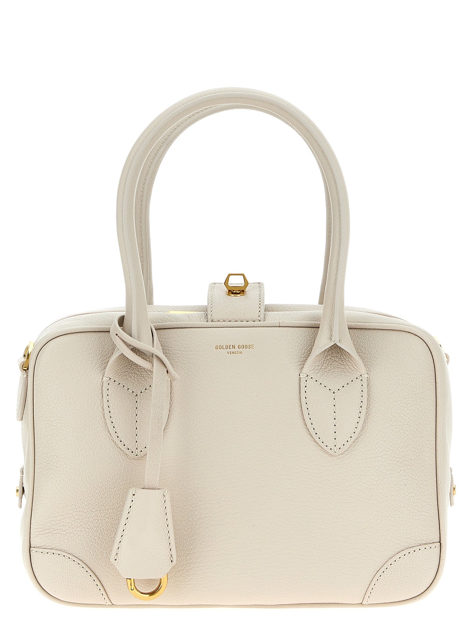 Golden Goose Wit Geitenleren Handtas