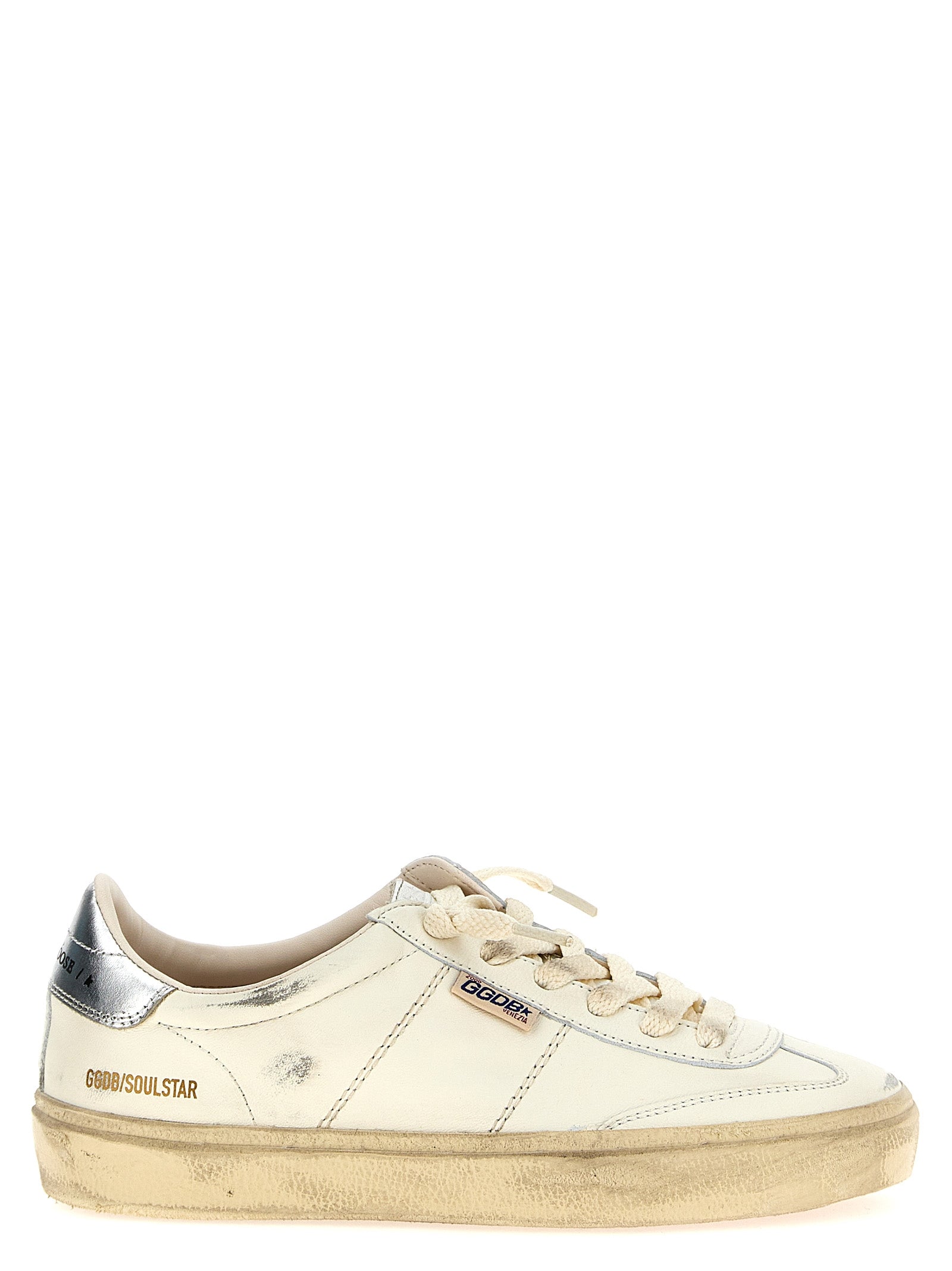 Golden Goose zilveren lamshuid leren lage sneakers