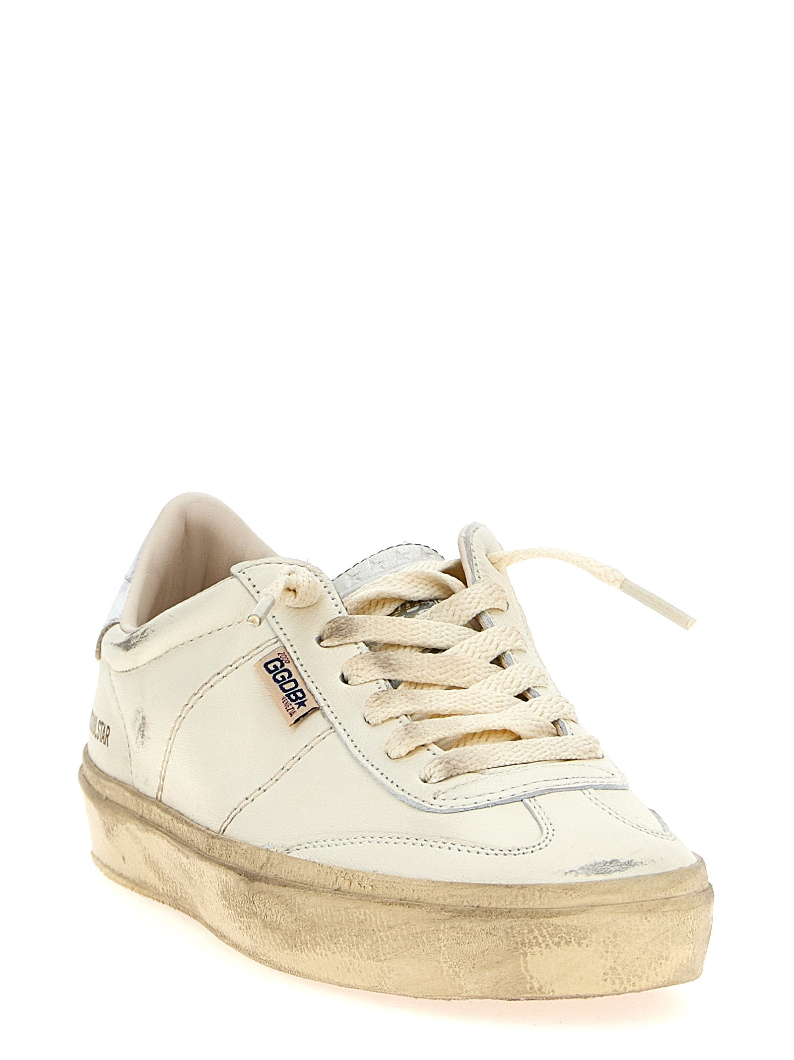 Golden Goose zilveren lamshuid leren lage sneakers
