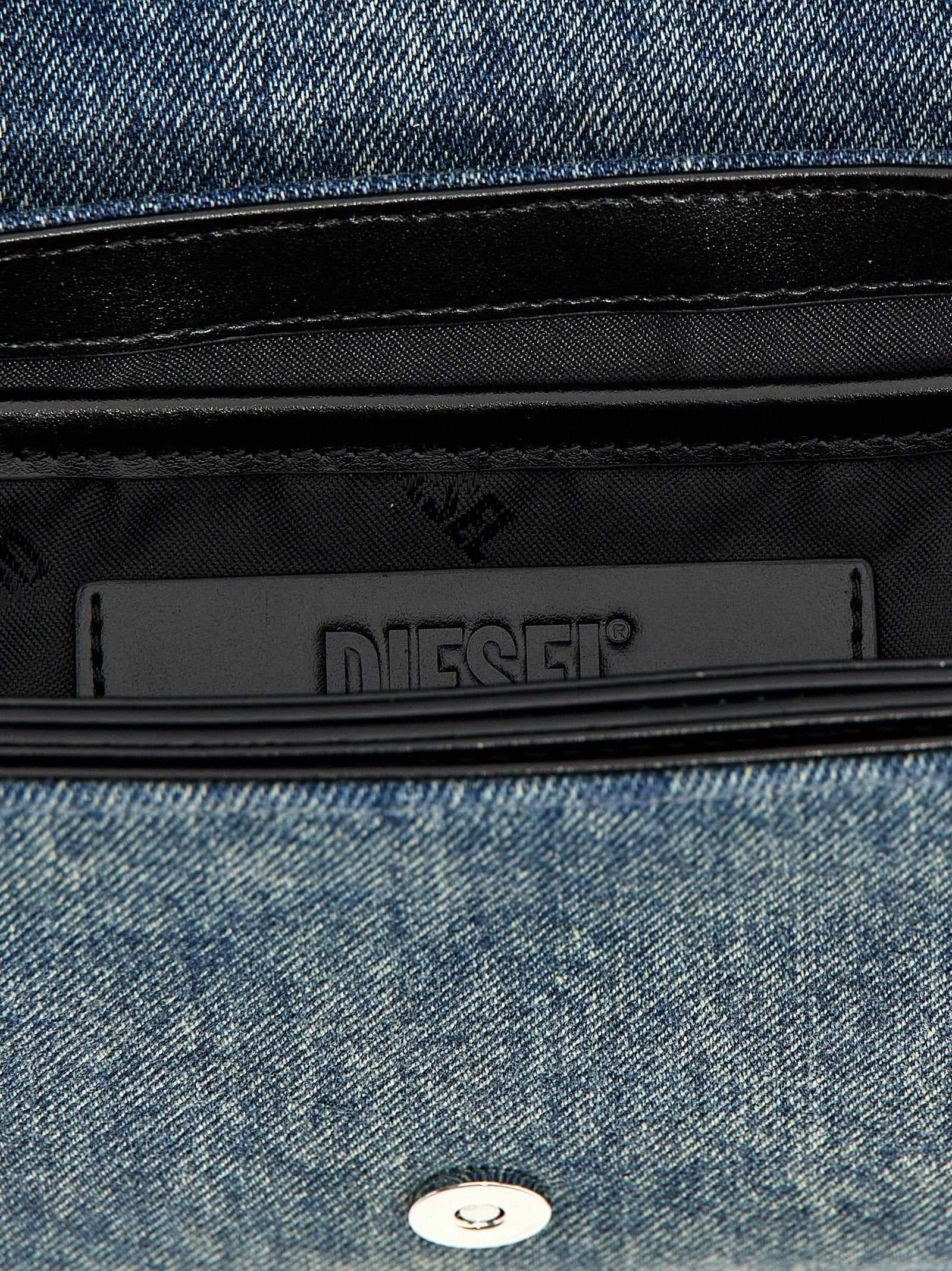Diesel Blauwe Katoenen Schoudertas