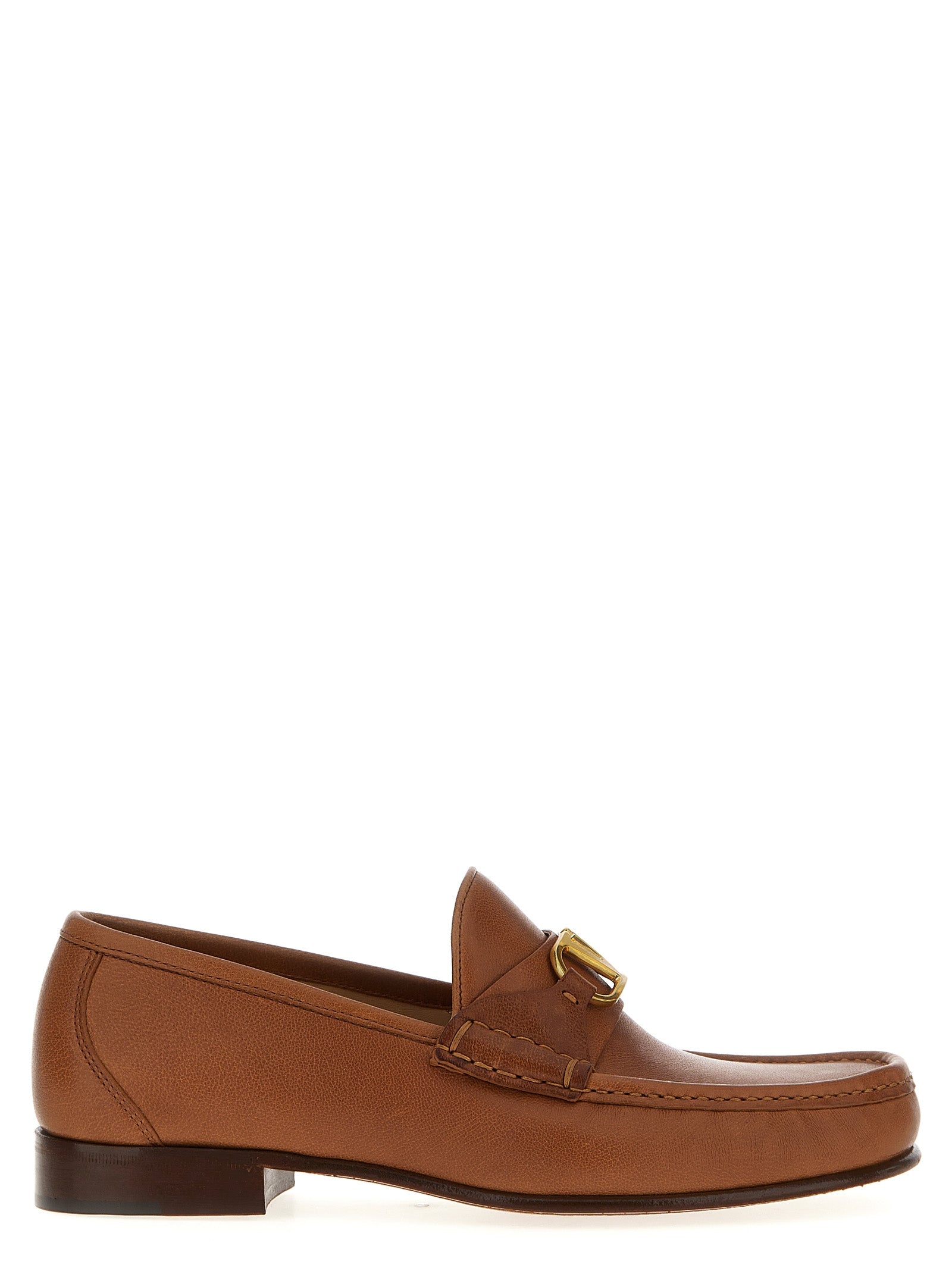 Valentino Garavani Bruine Leren Instaploafers