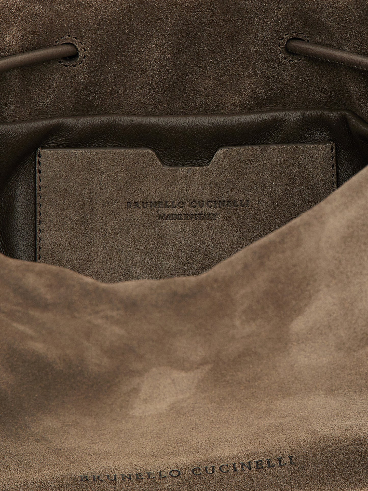 Brunello Cucinelli Sac bandoulière en veau marron