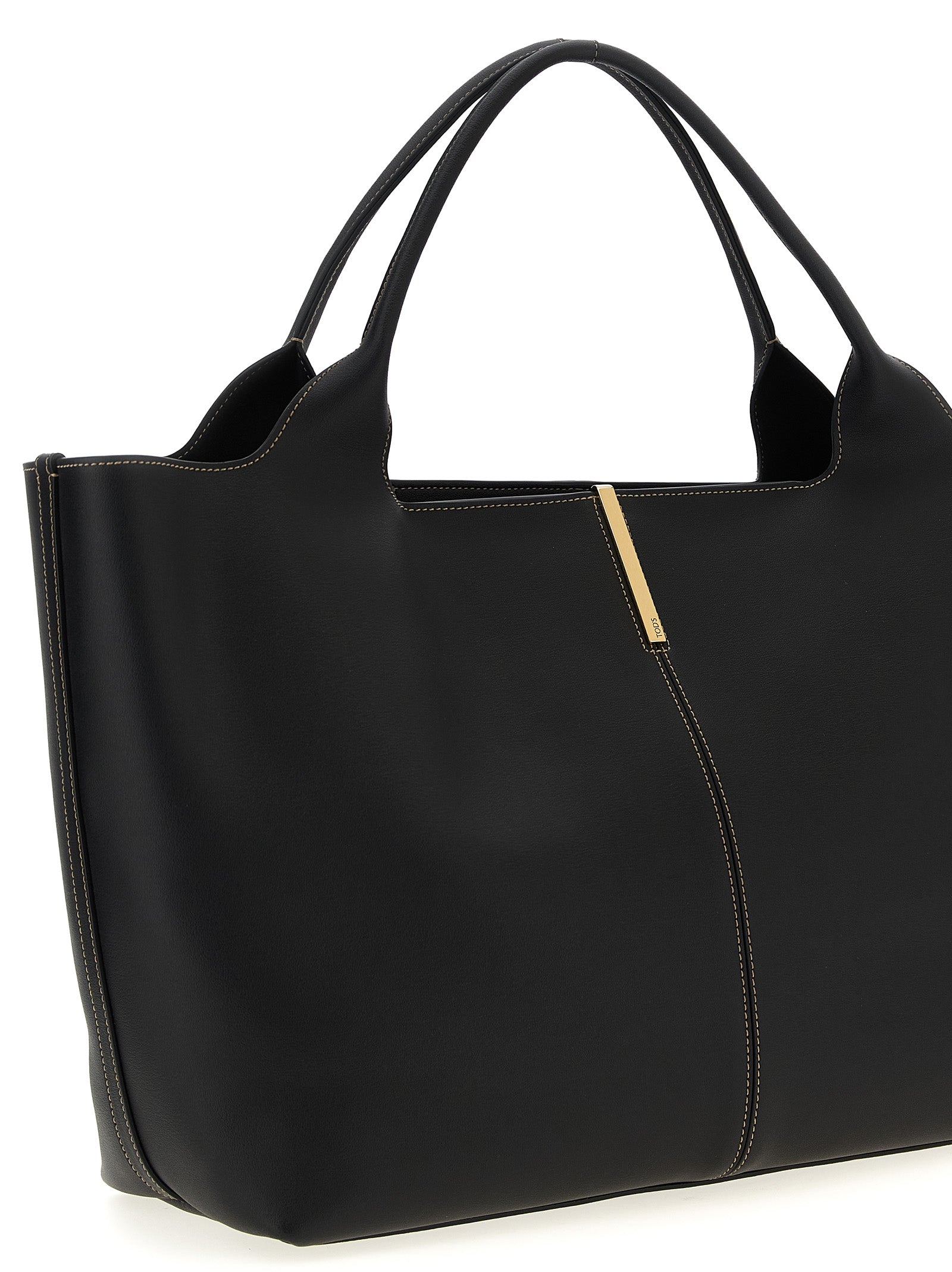 Tod's Zwarte Kalfsleren Tote Bag