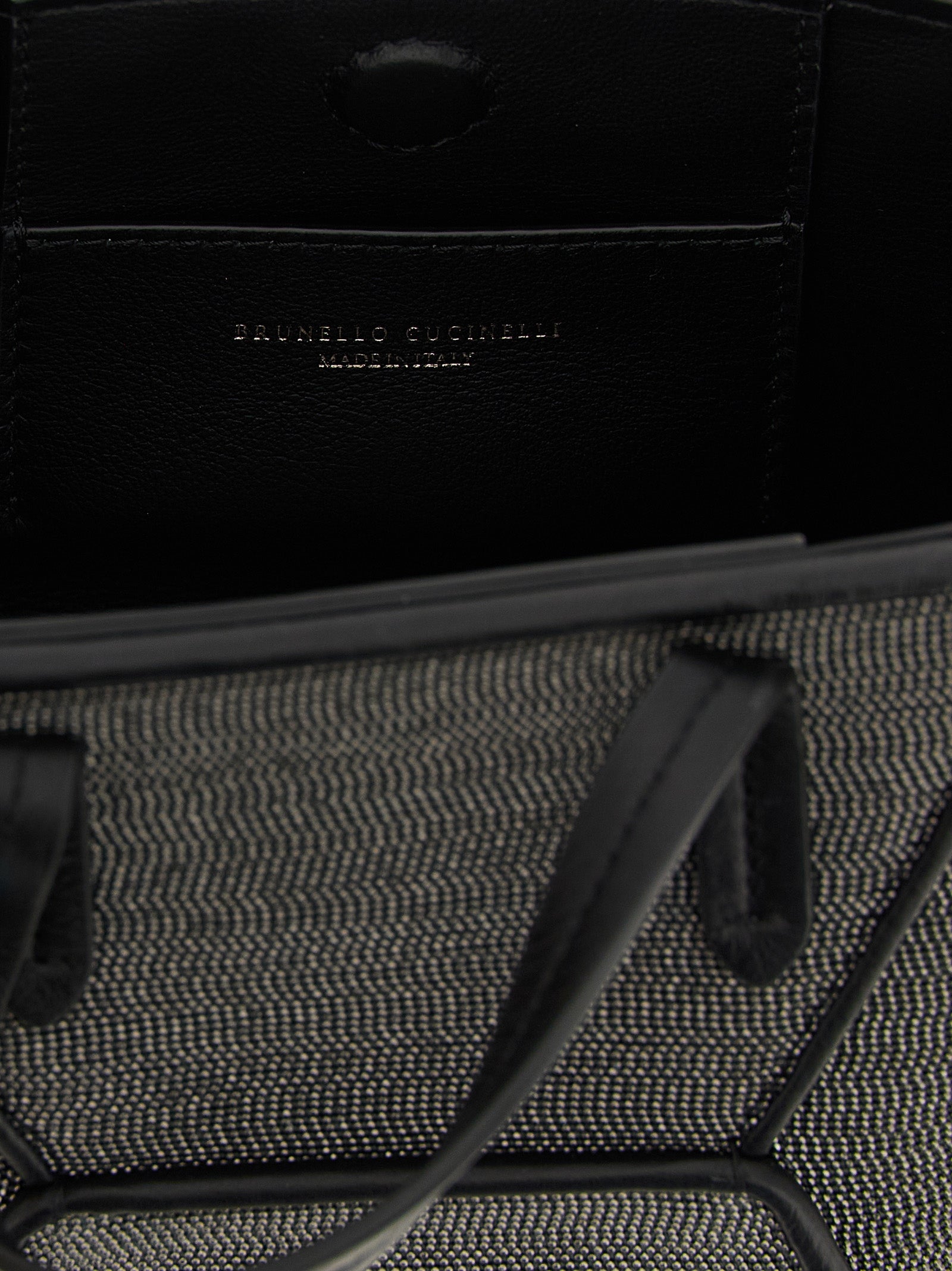 Brunello Cucinelli Zwarte Messing Handtas