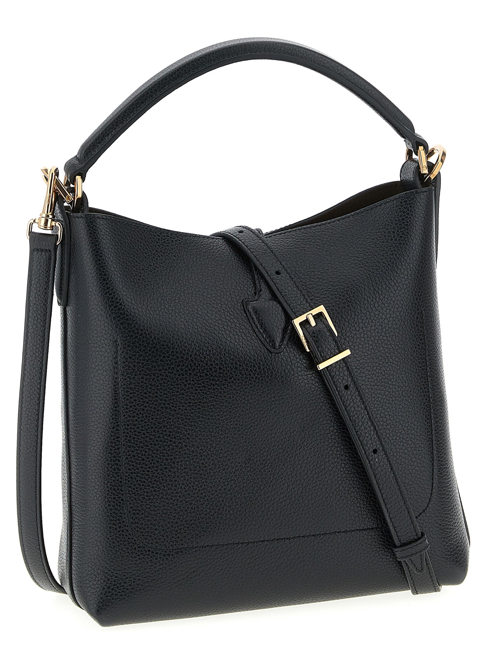 Sac à main Tod's en cuir de veau noir