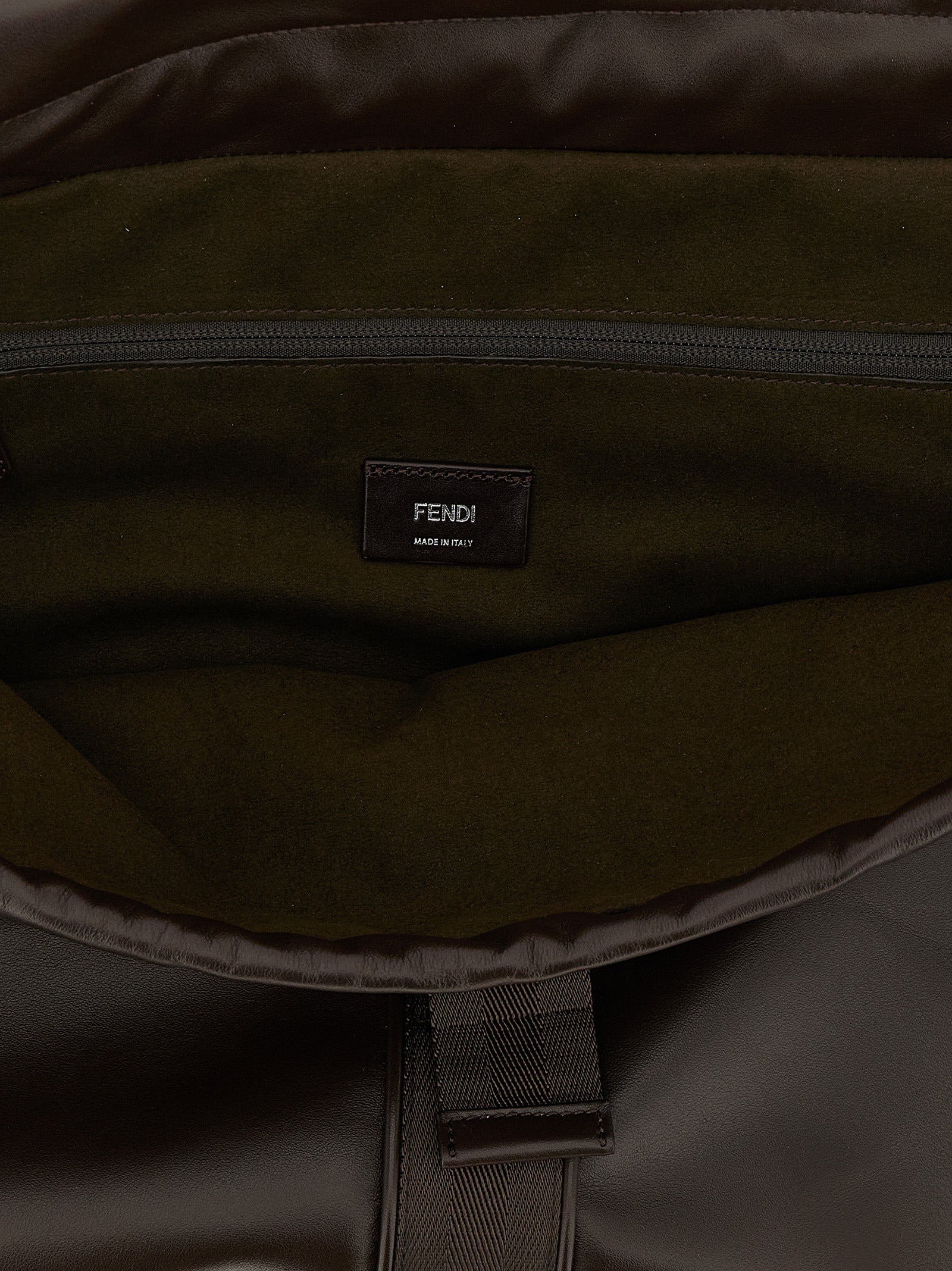 Fendi handtas van bruin kalfsleer