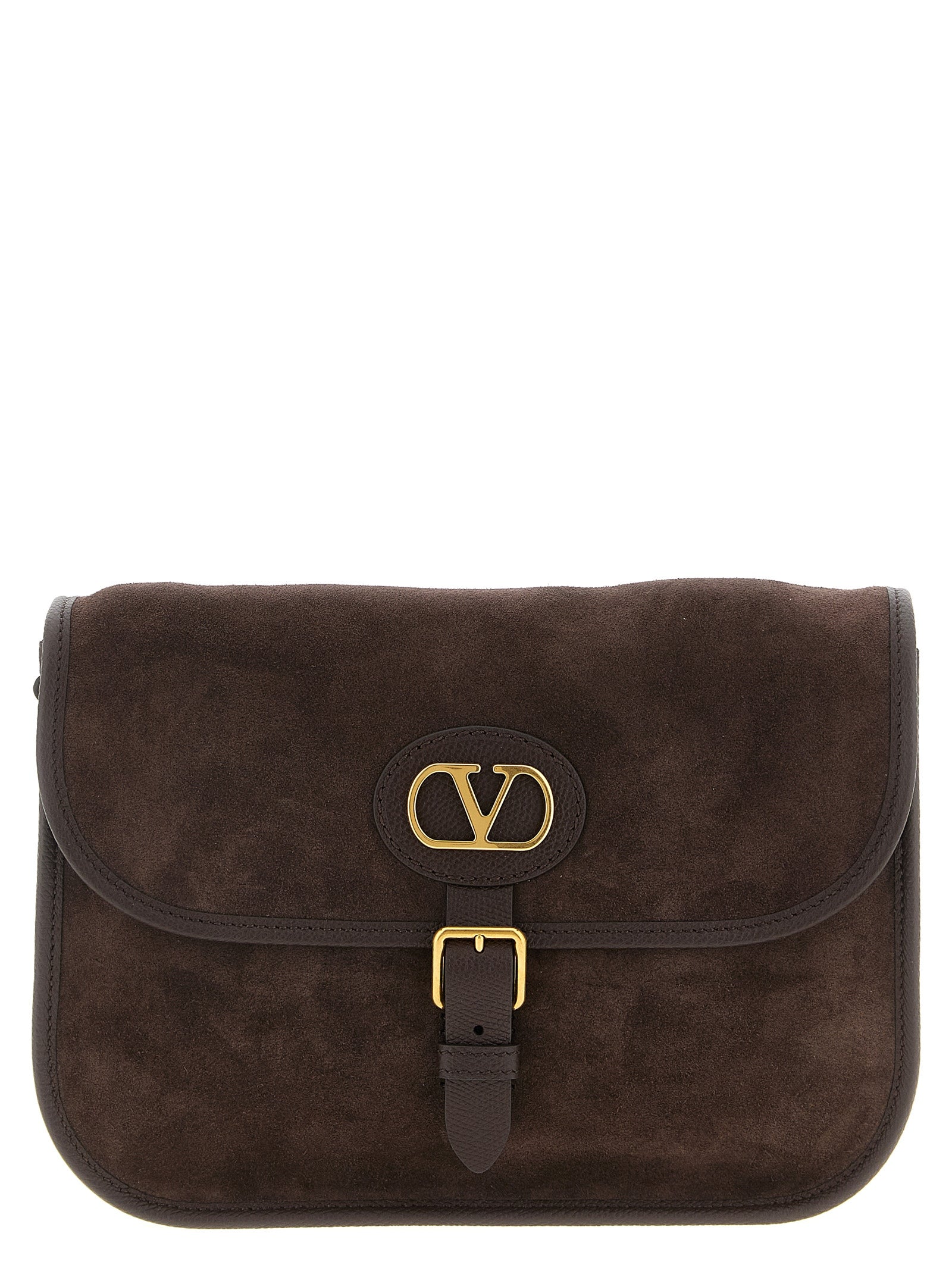 Valentino Garavani Brown Cowhide Crossbody Bag