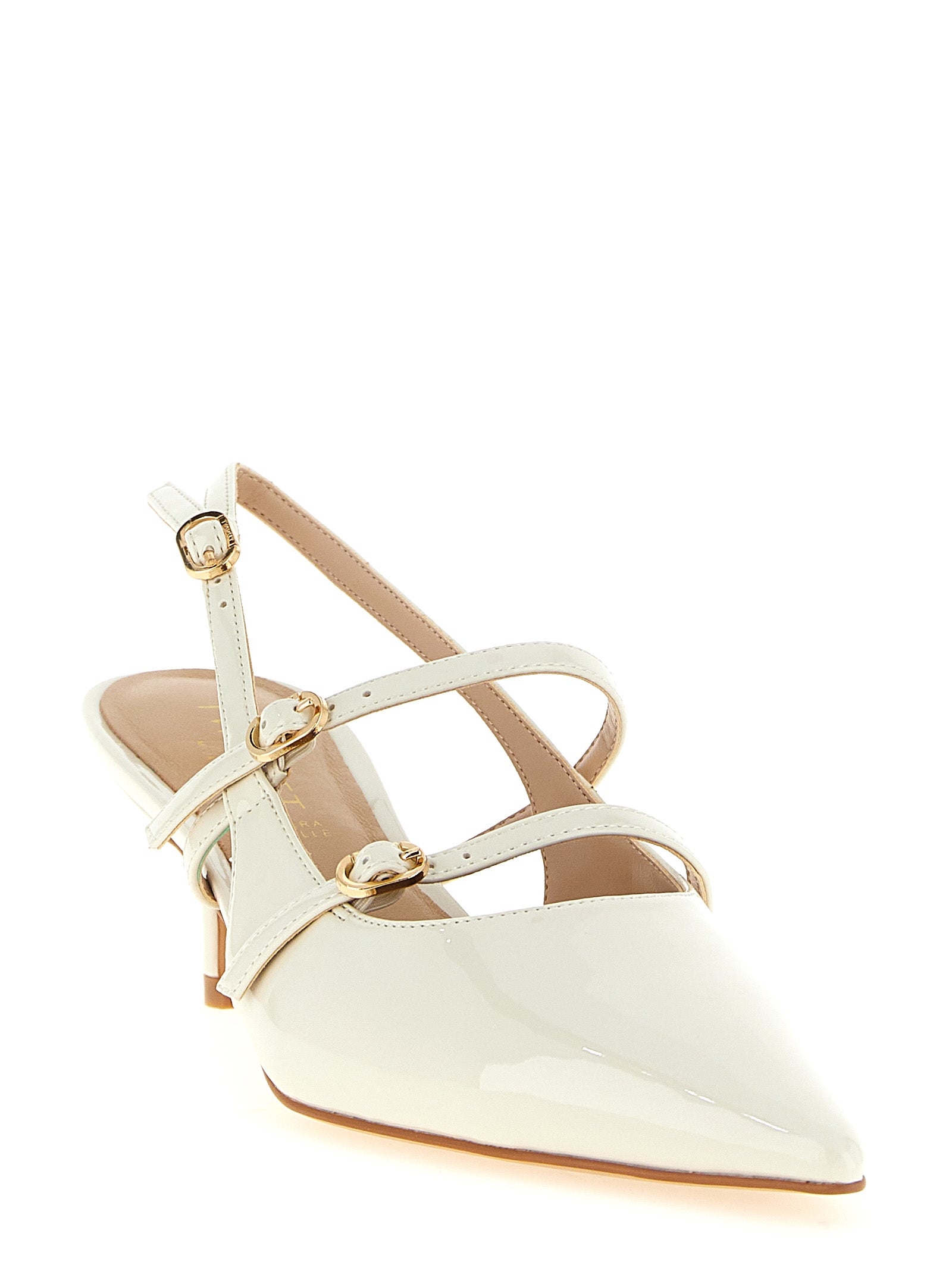 Twinset Escarpins mi-talon en polyéthylène blanc