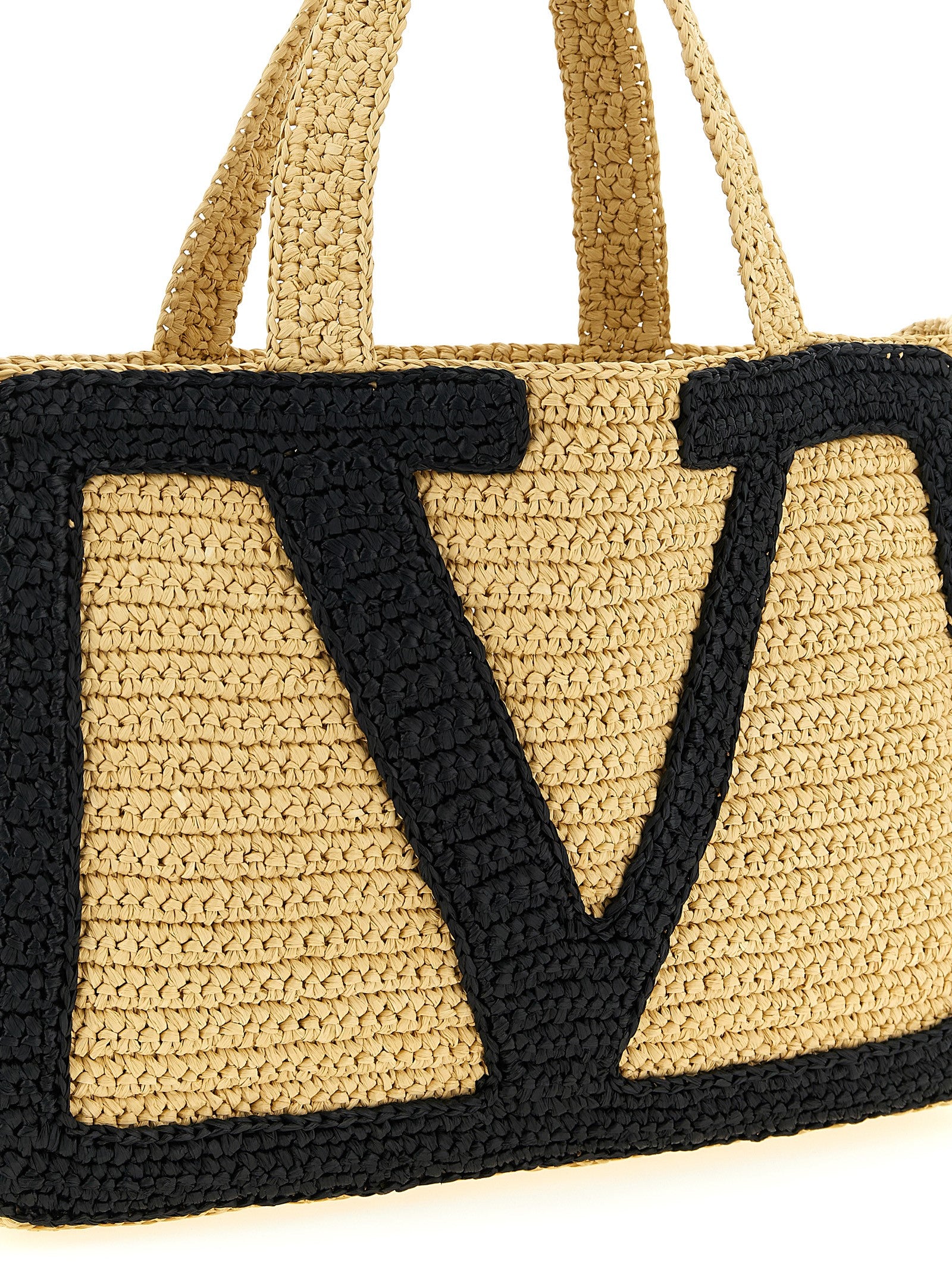 Valentino Garavani Zwarte Viscose Tote Bag