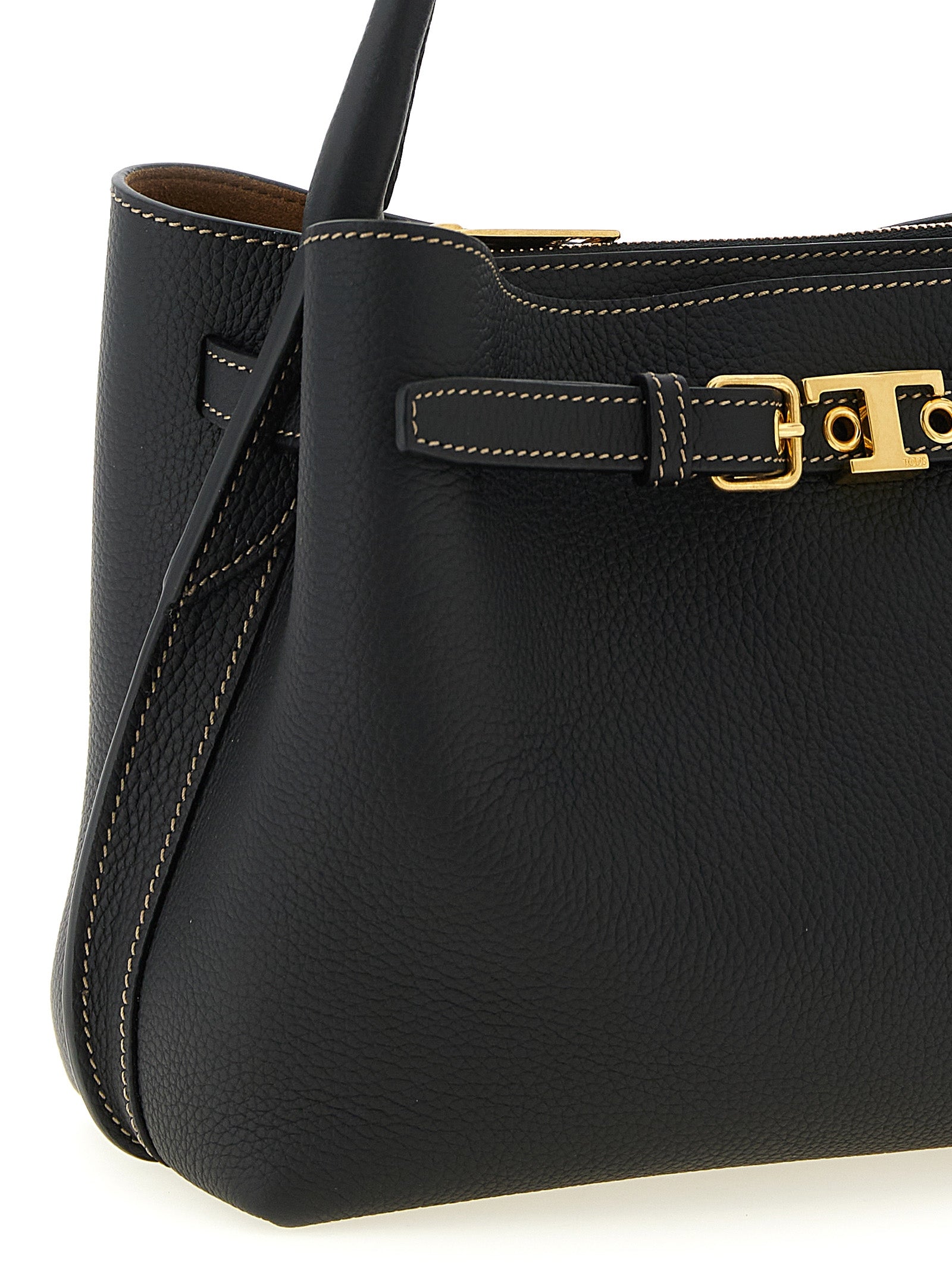 Tod's zwarte handtas van kalfsleer