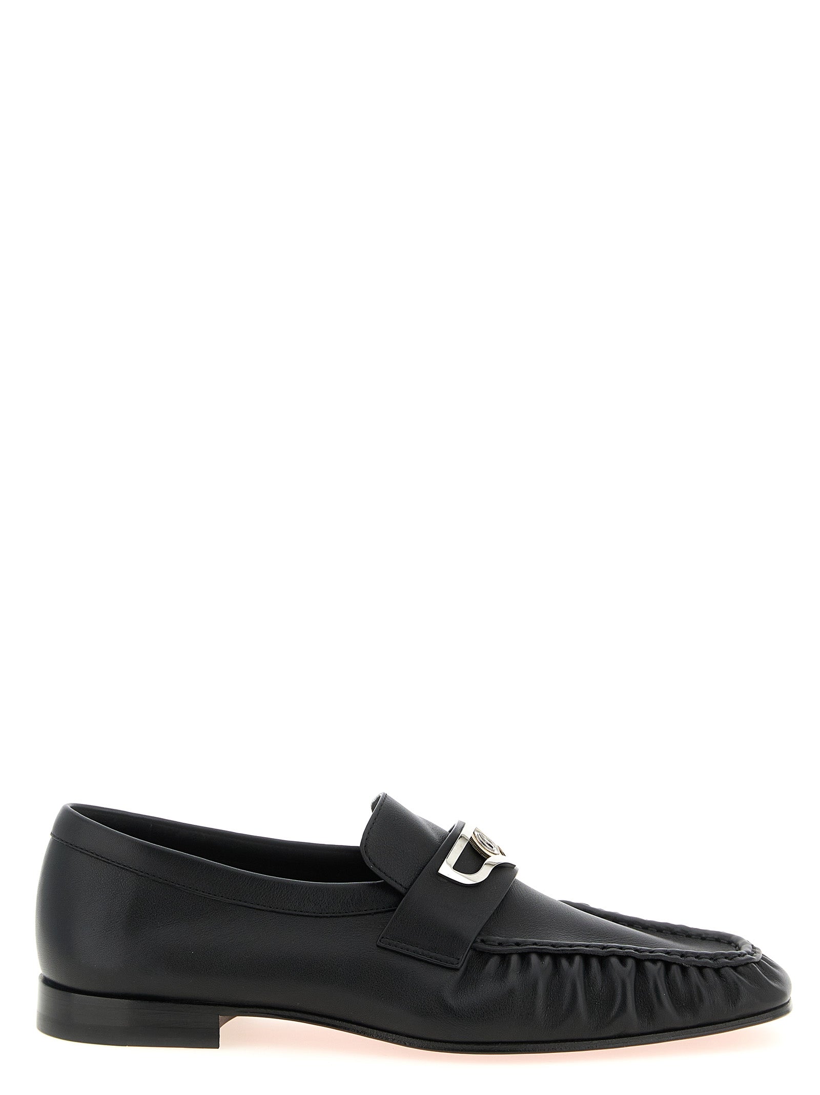 Christian Louboutin Zwarte Kalfslederen Instappers