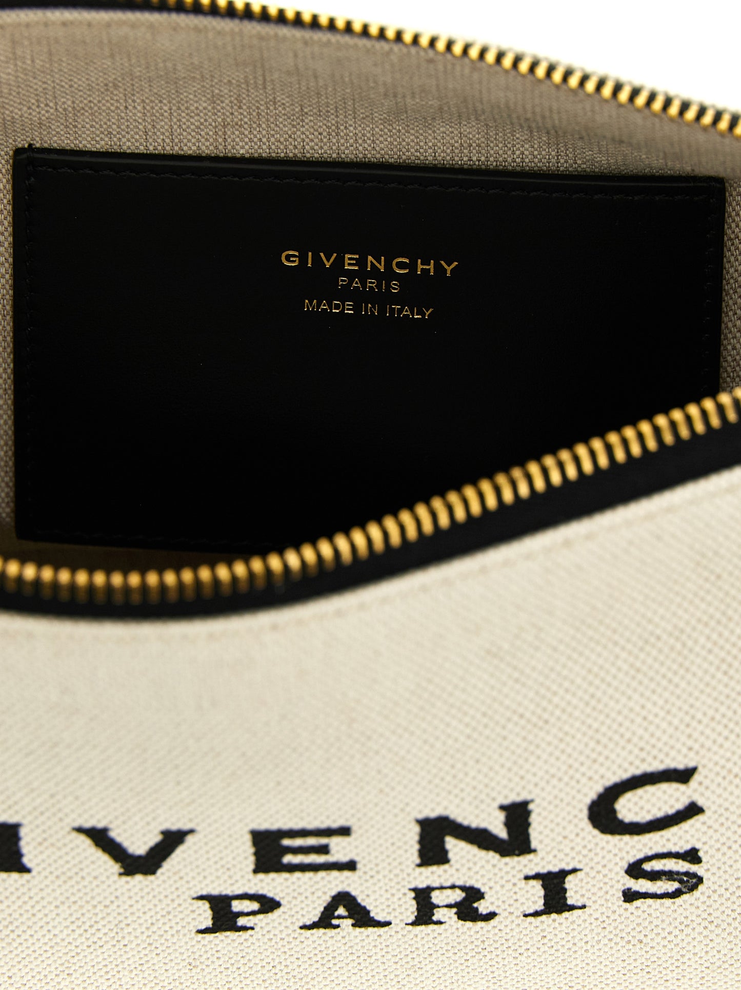 Givenchy Beige Cotton Clutch Bag