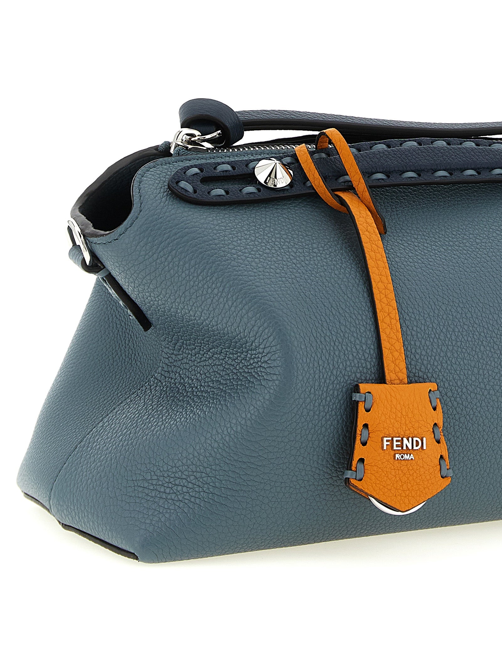 Fendi handtas van blauw kalfsleer