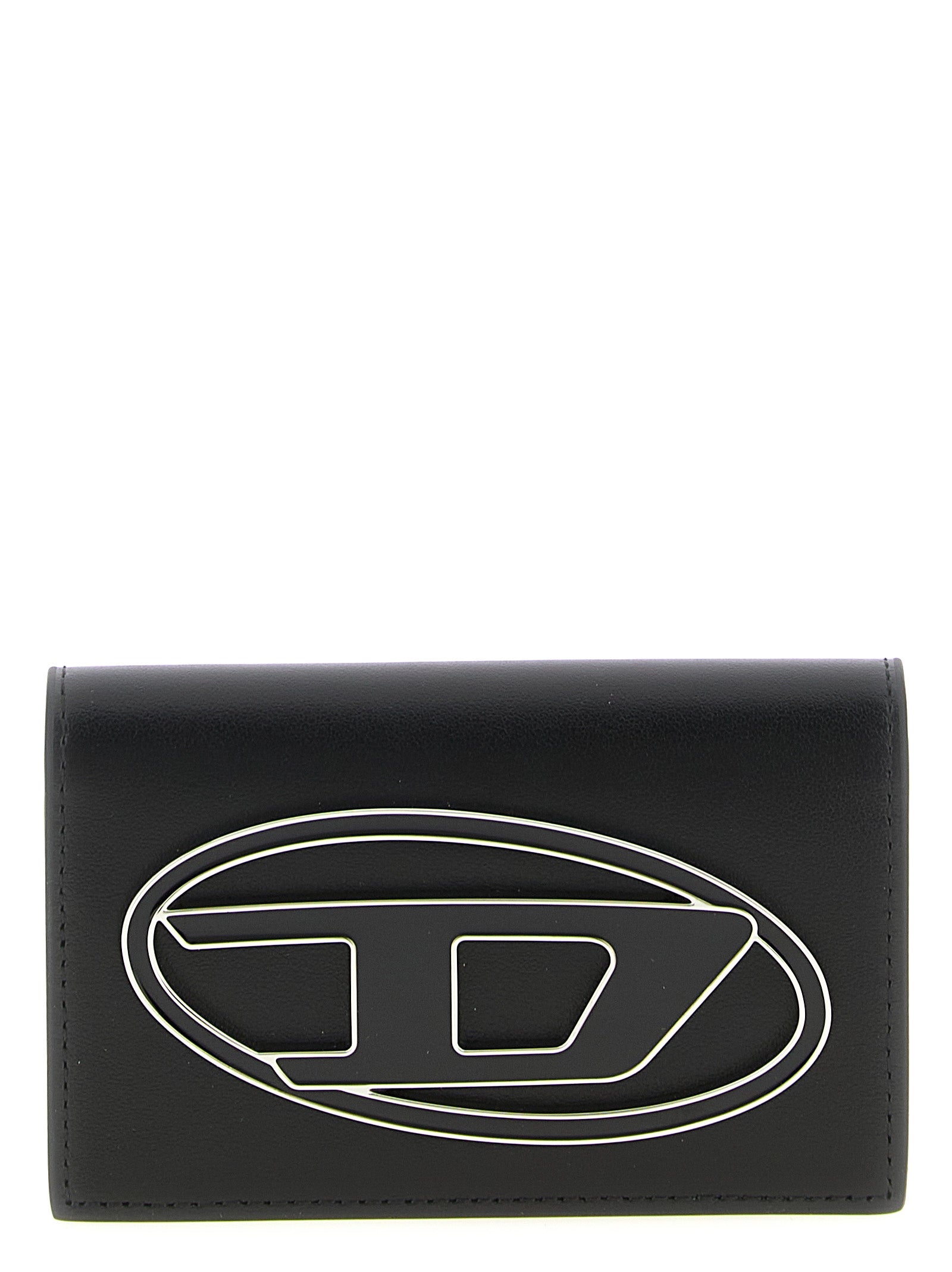Diesel Black Leather Card Holder