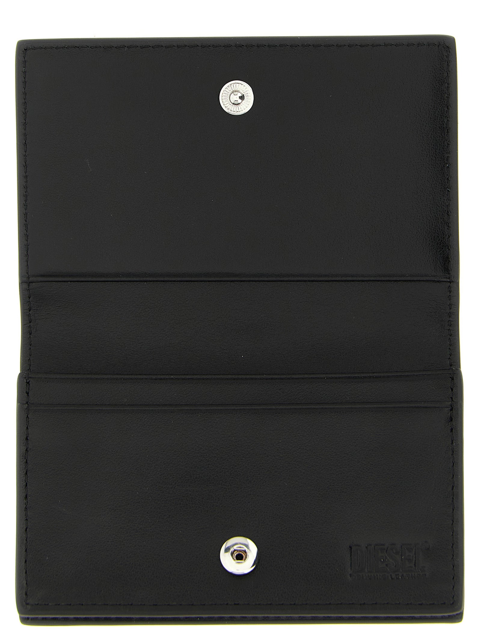 Diesel Black Leather Card Holder