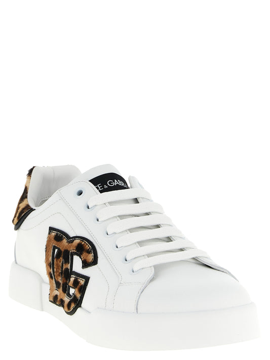 Dolce & Gabbana Brown Calfskin Low Top Sneakers