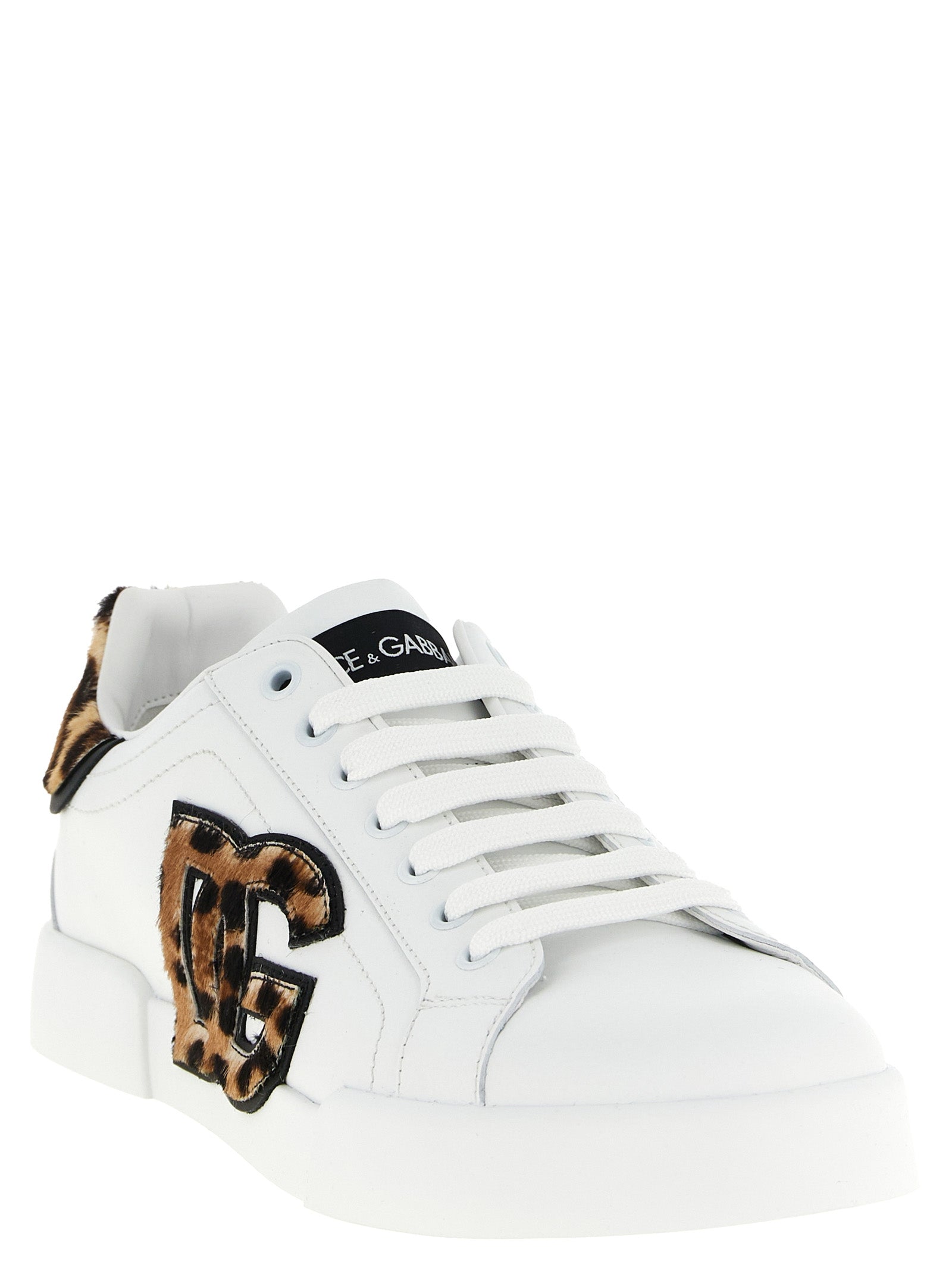 Dolce & Gabbana Bruine Kalfslederen Lage Sneakers