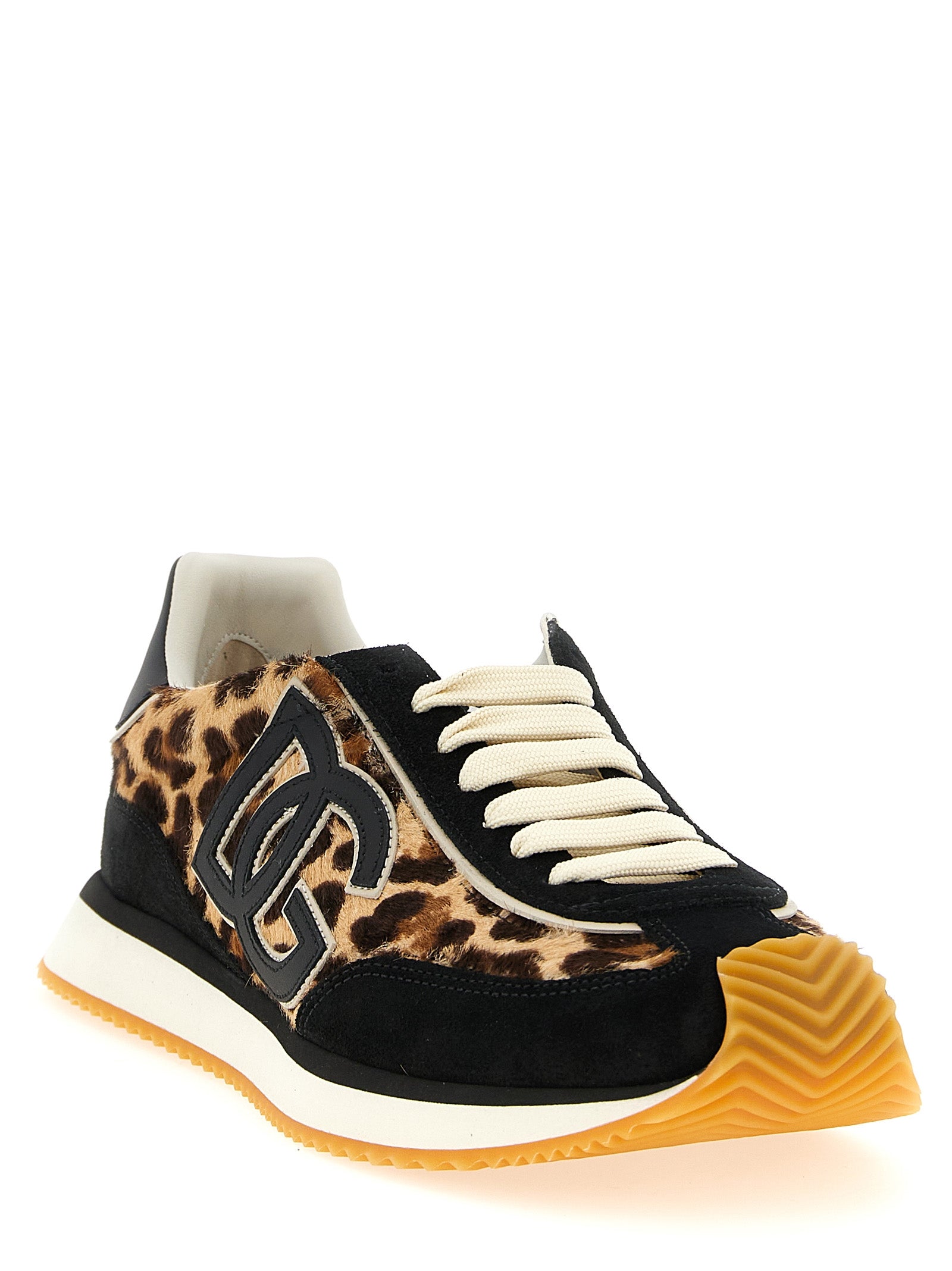 Dolce & Gabbana Meerkleurige Kalfsleren Lage Sneakers