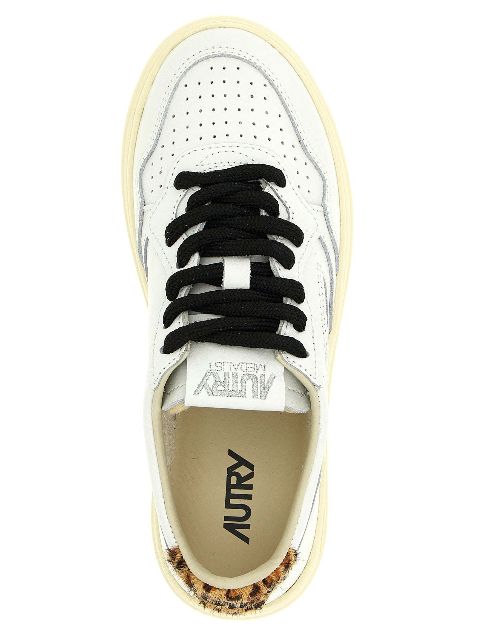 Autry Bruine Leren Lage Sneakers