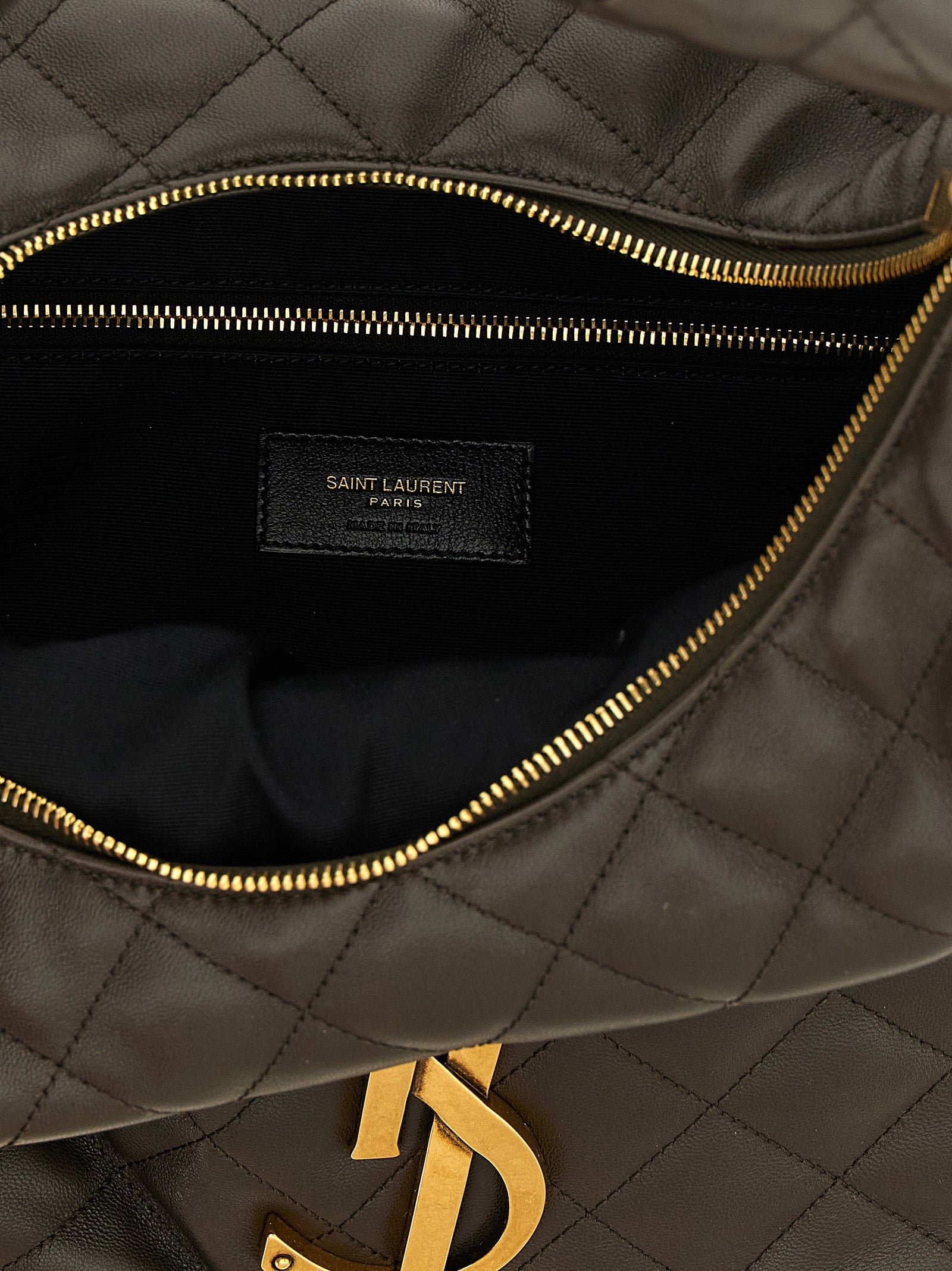 Saint Laurent bruine schoudertas van lamsleer