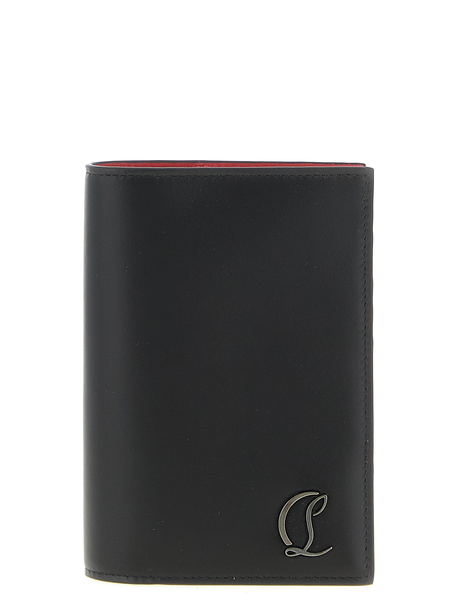 Christian Louboutin Zwart Kalfslederen Portemonnee