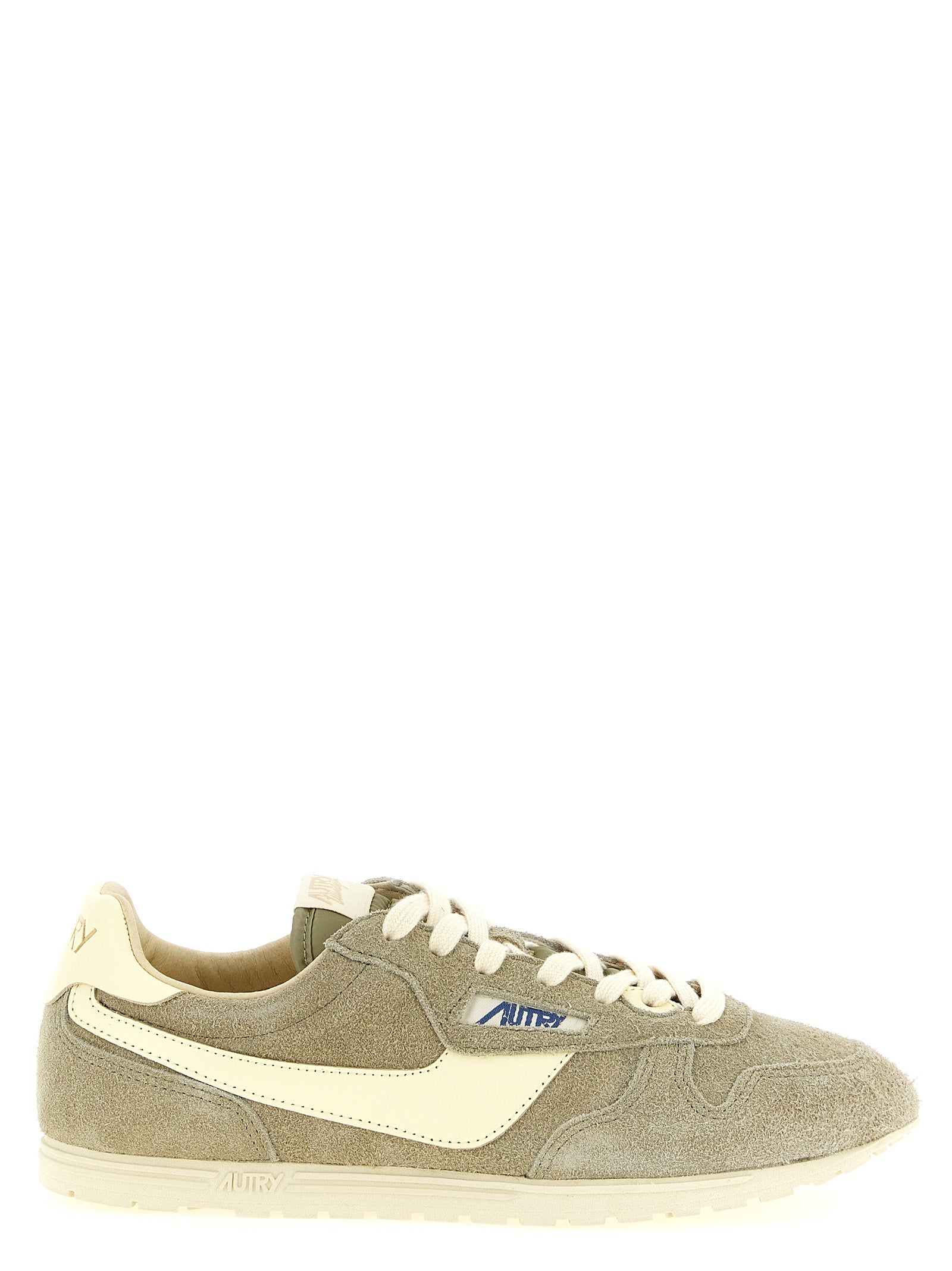 Autry Grey Cowhide Athletic Sneakers