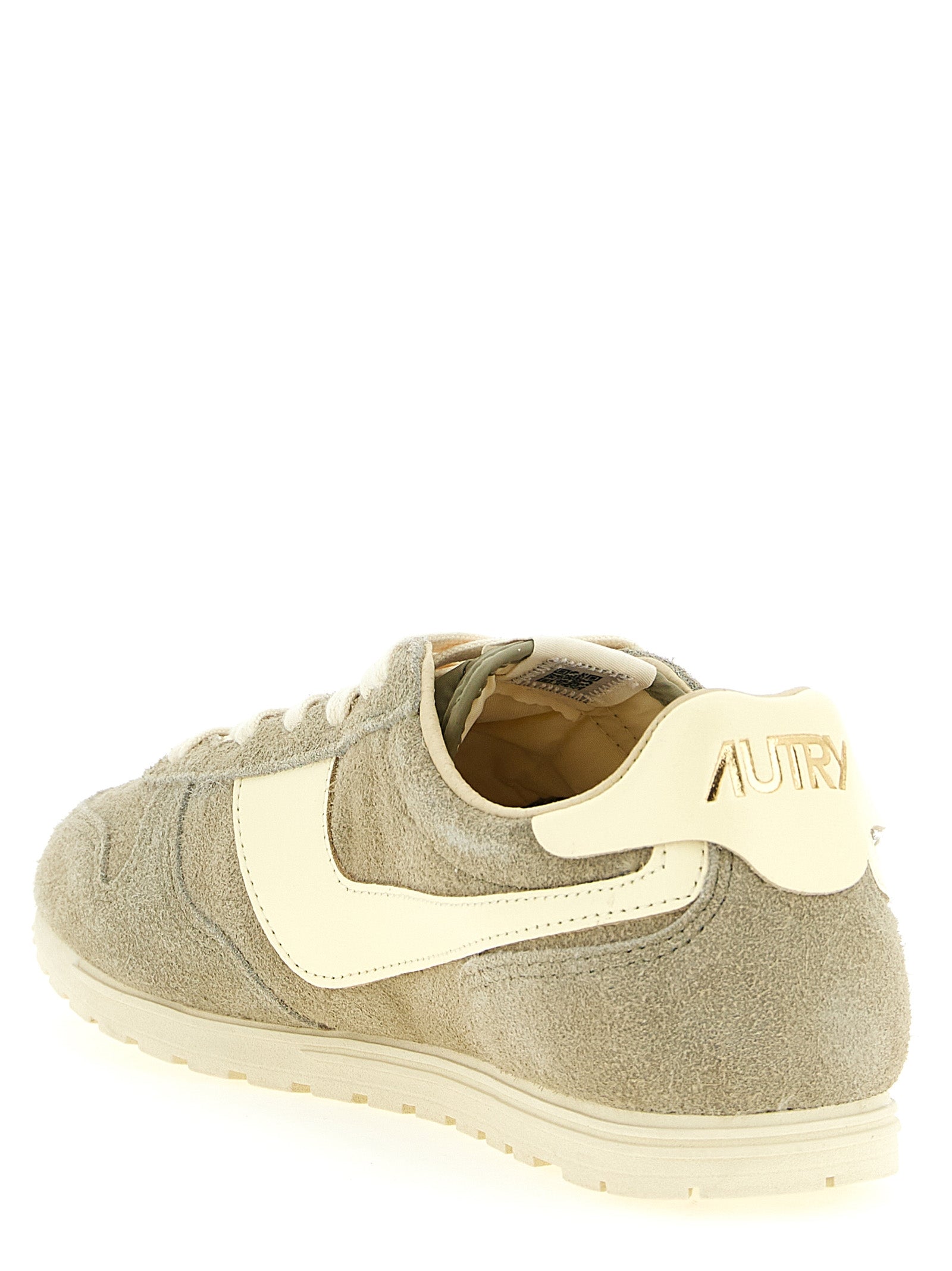 Autry Grey Cowhide Athletic Sneakers