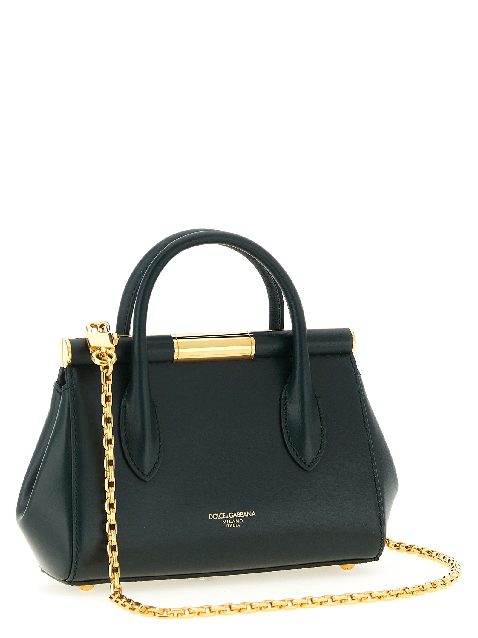 Dolce & Gabbana Bicolor Kalfsleren Handtas