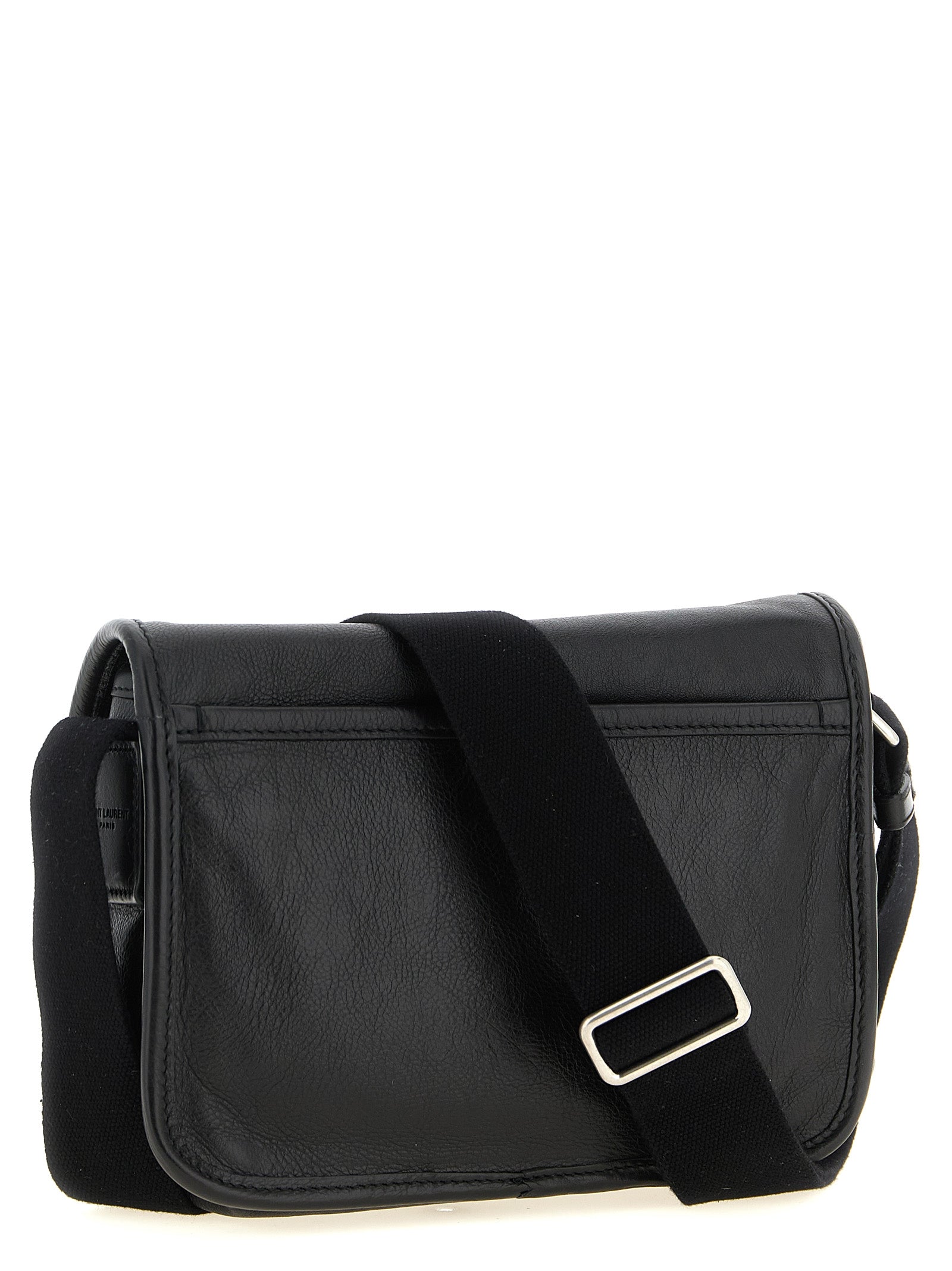 Sac bandoulière Saint Laurent en veau noir