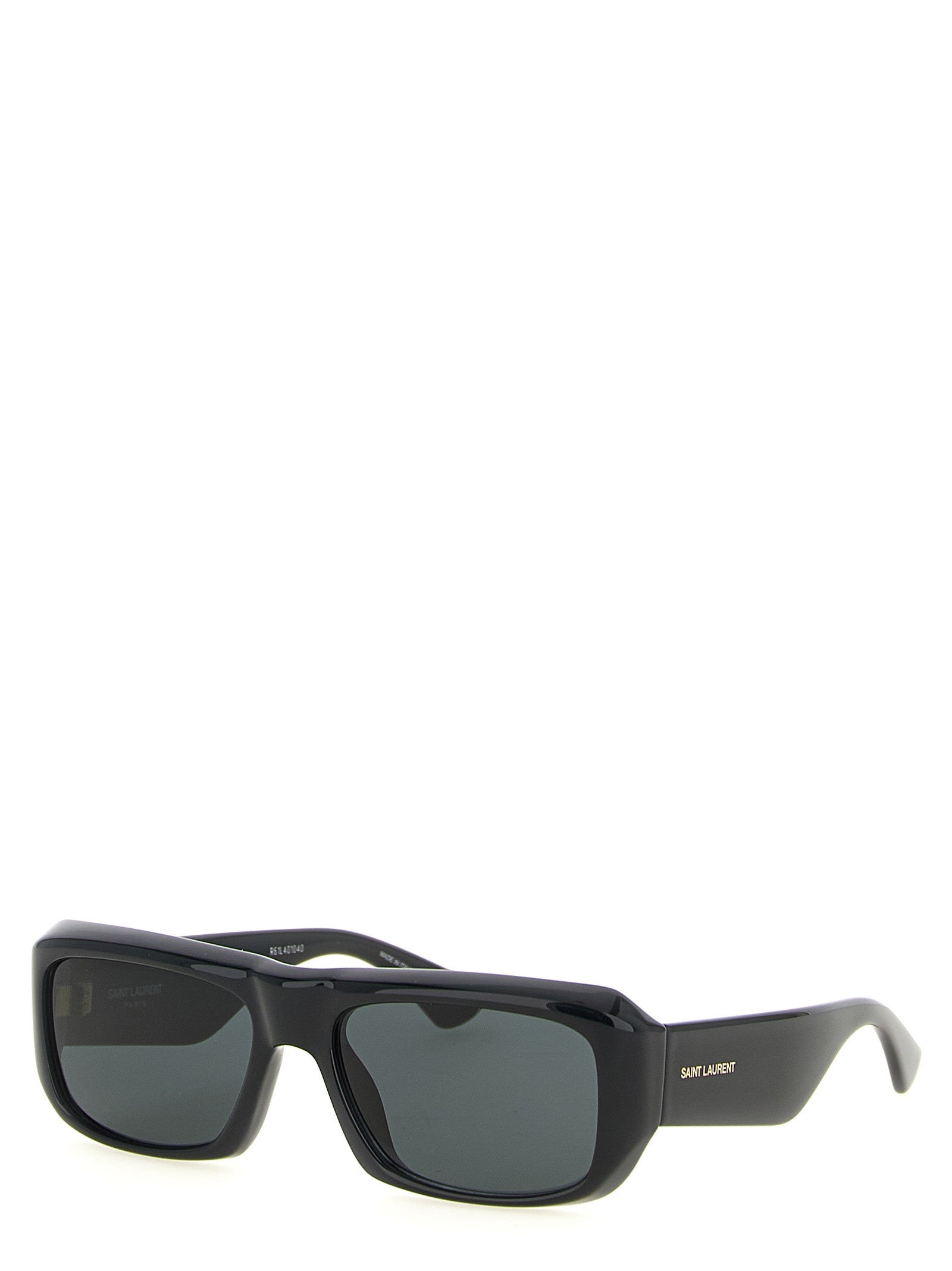 Saint Laurent Zwarte Acetaat Zonnebril